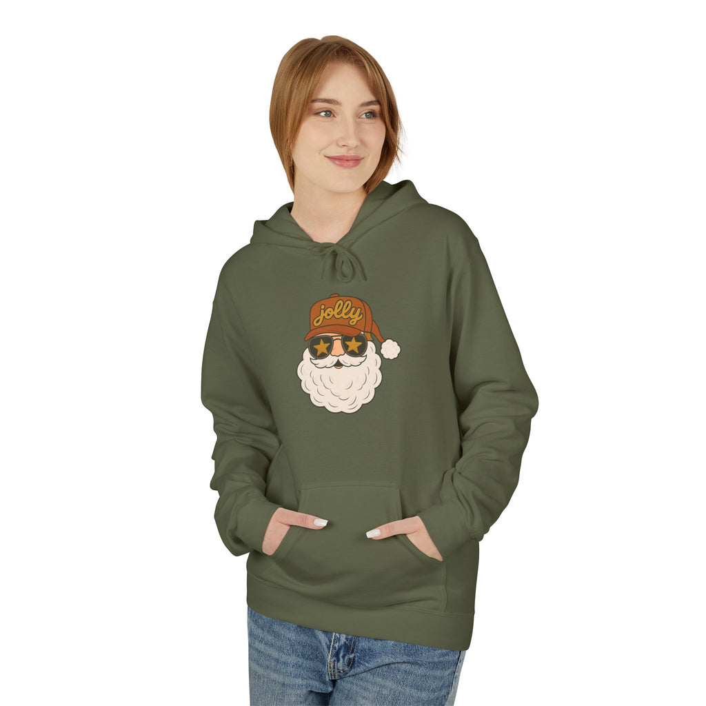 Jolly Santa Fleece Hoodie