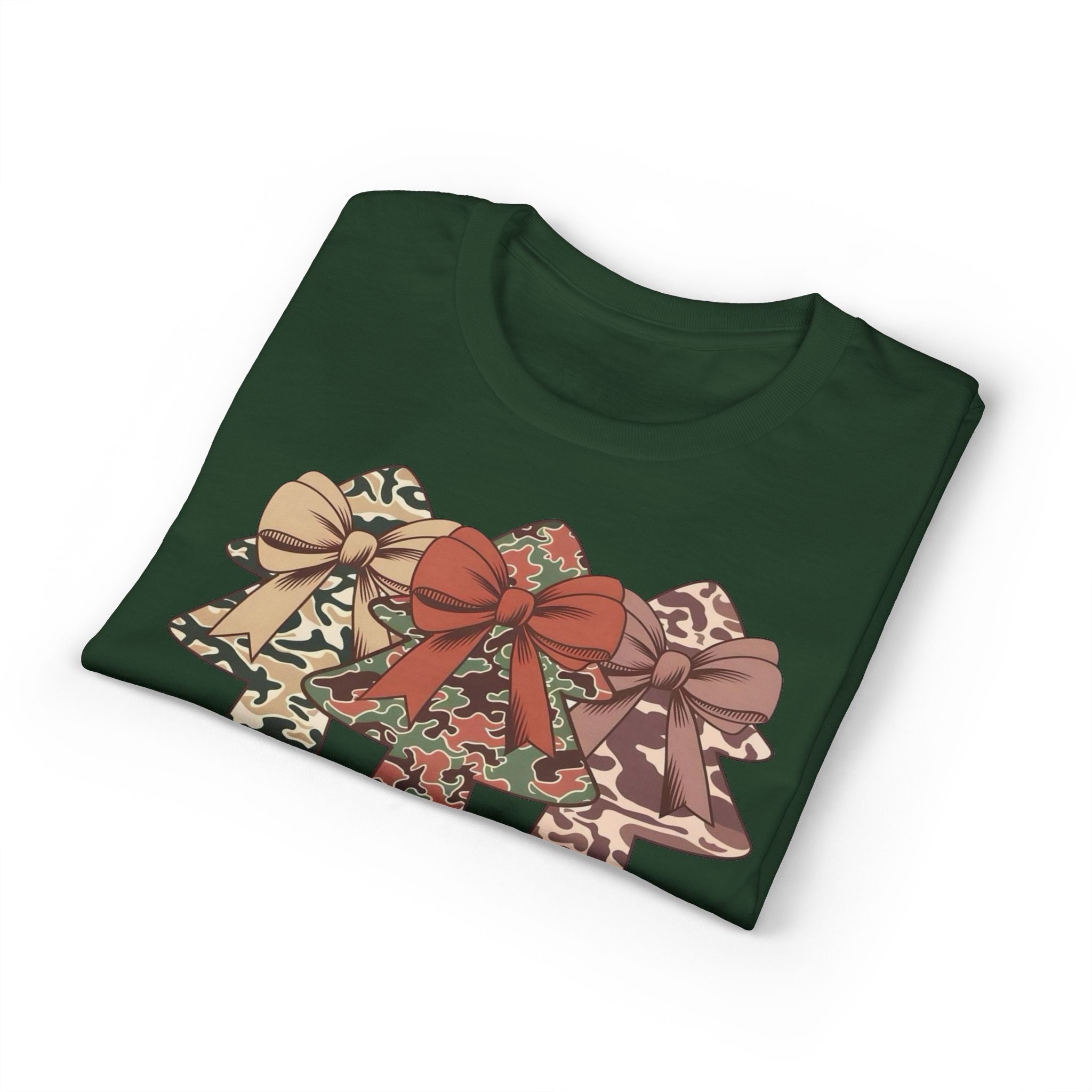 Camo Bow Trees Gildan unisex T-Shirt