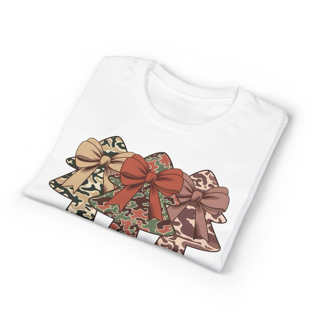 Camo Bow Trees Gildan unisex T-Shirt