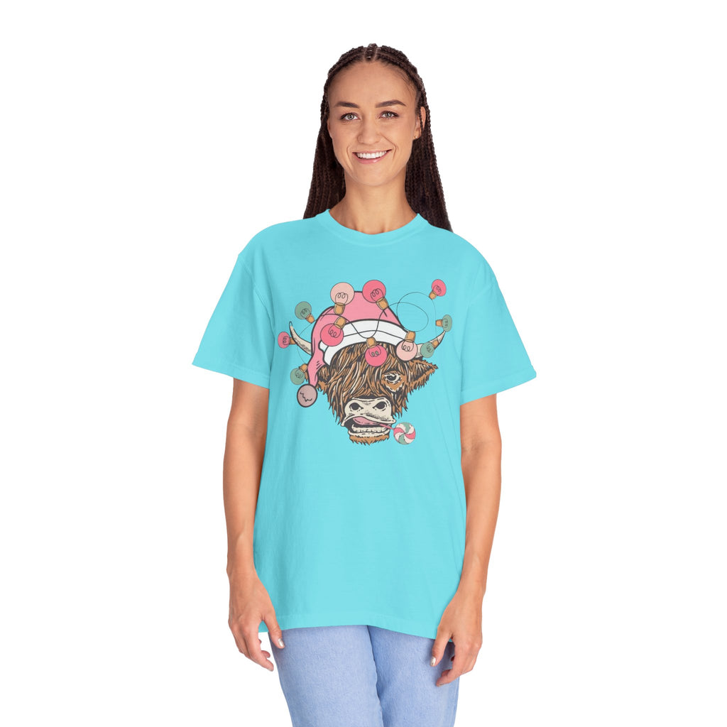 Christmas Cow Unisex T-Shirt