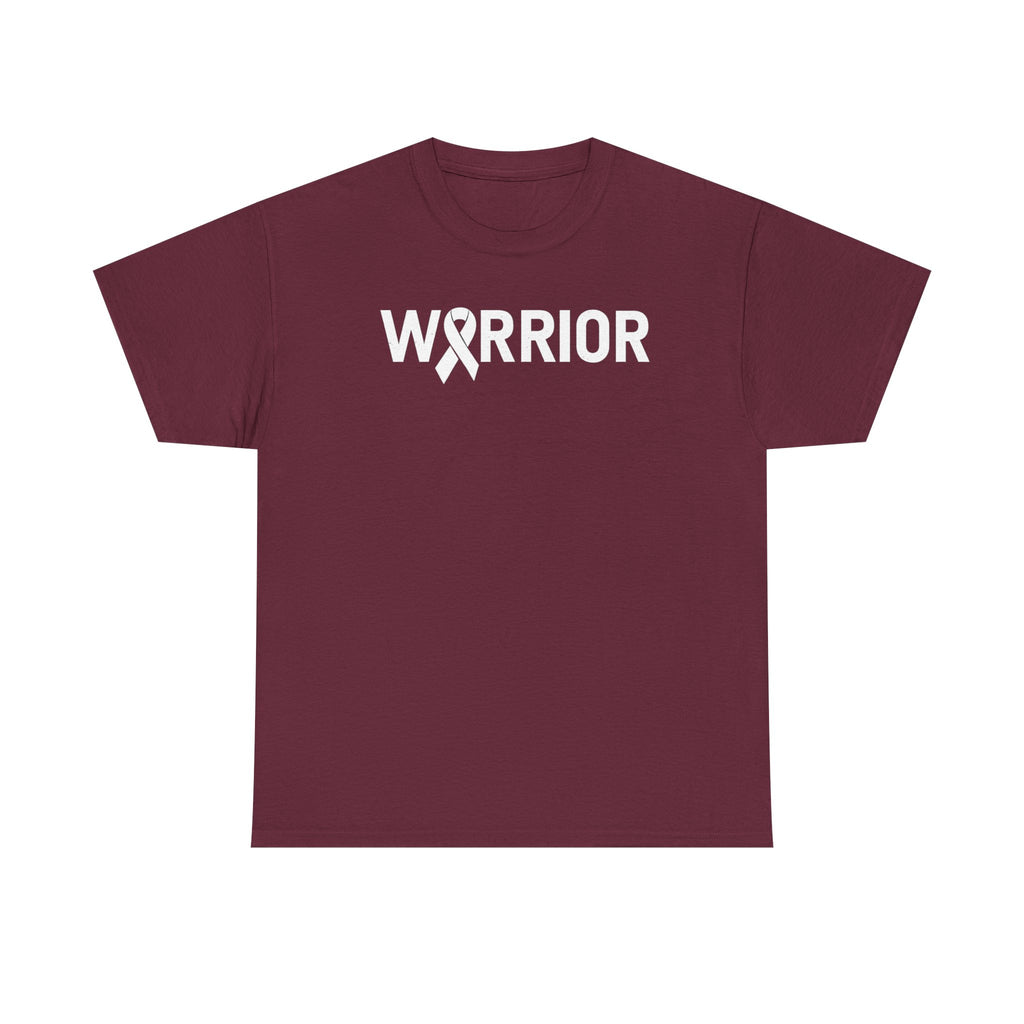 White Ribbon Warrior Unisex Gildan T-Shirt
