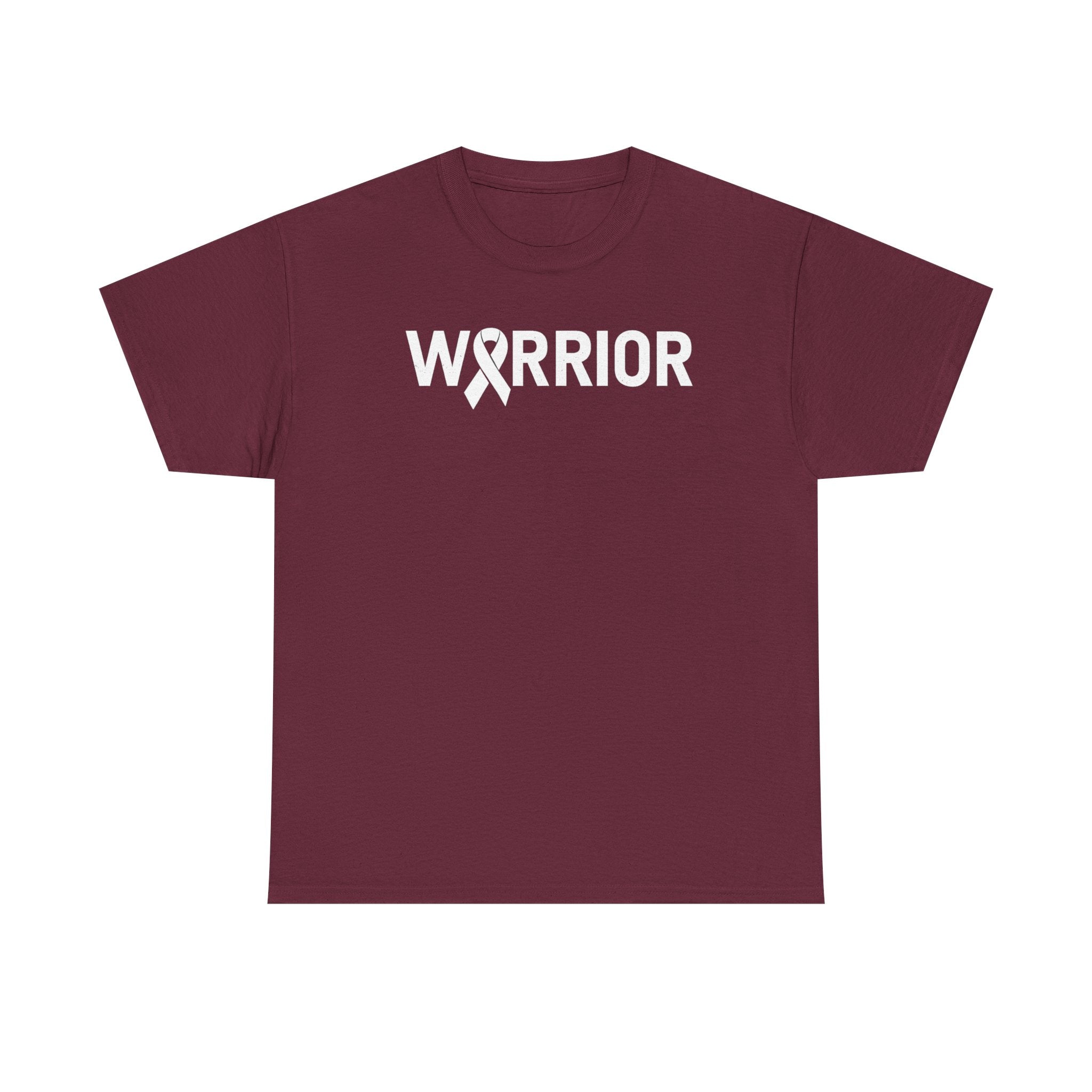 White Ribbon Warrior Unisex Gildan T-Shirt