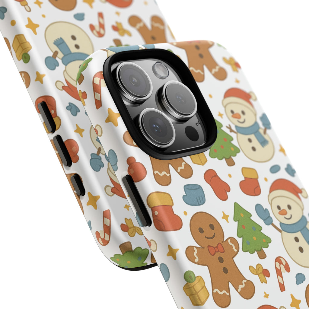 Cute Gingerbread/ Snowmen Christmas Phone Case
