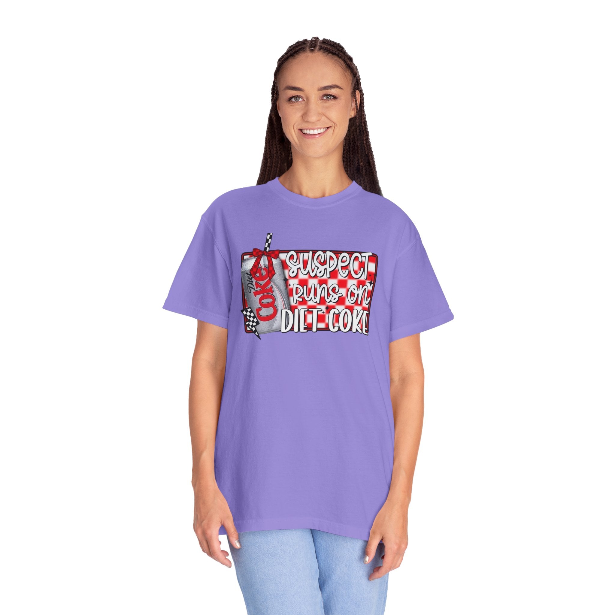 Suspect Runs on Diet Coke Unisex T-Shirt