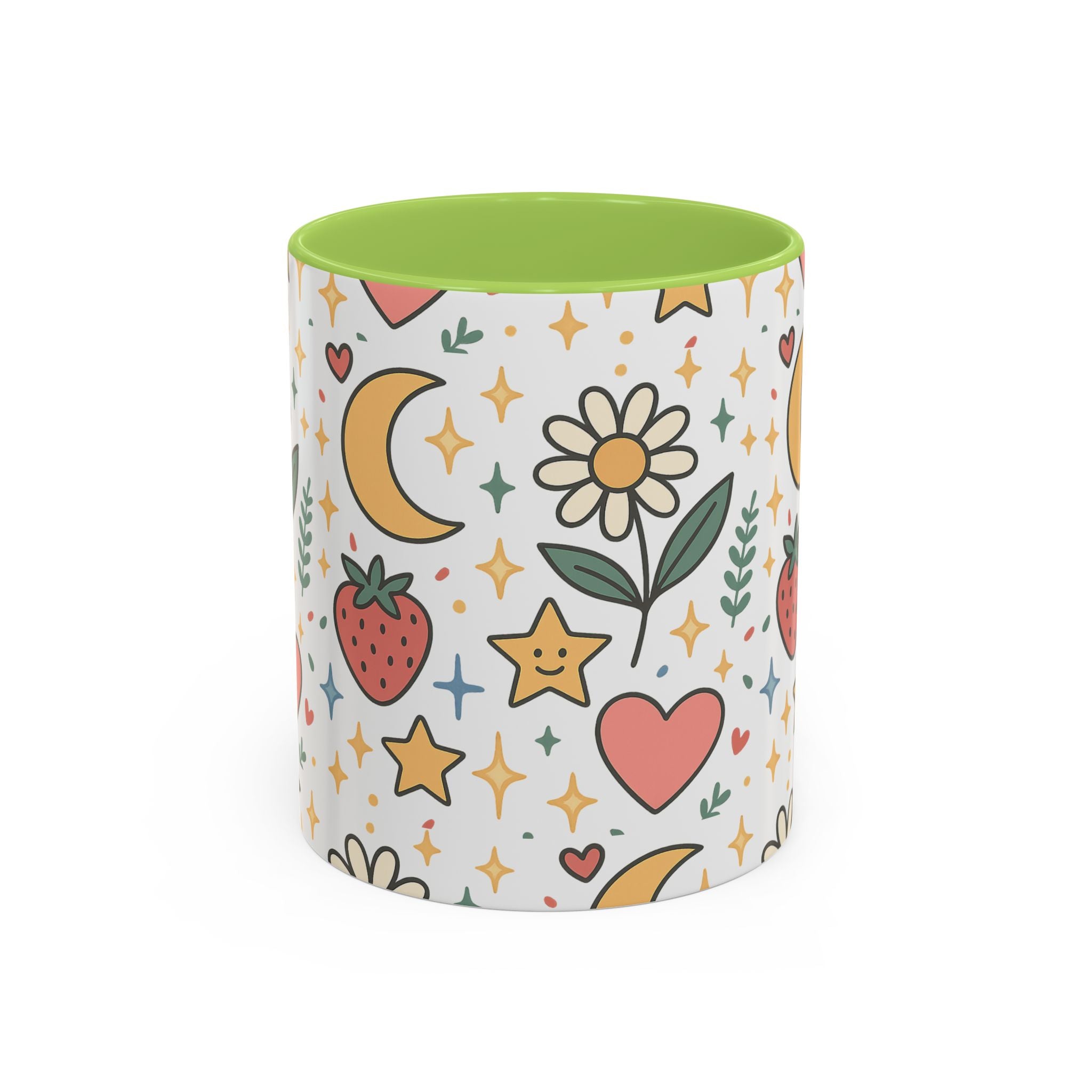 Cute Strawberries/ Flowers Mug