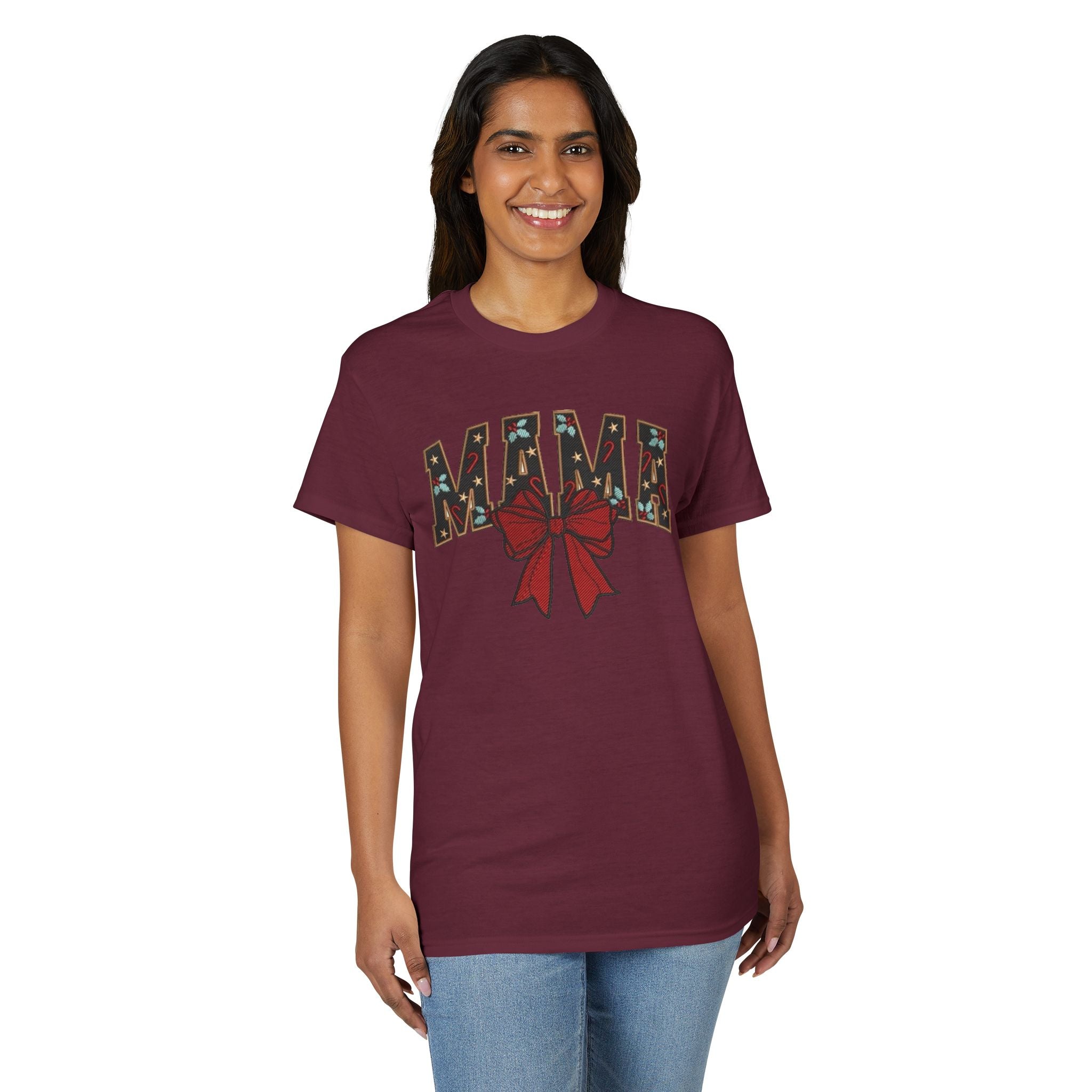 Festive Bow Mama Gildan unisex T-Shirt