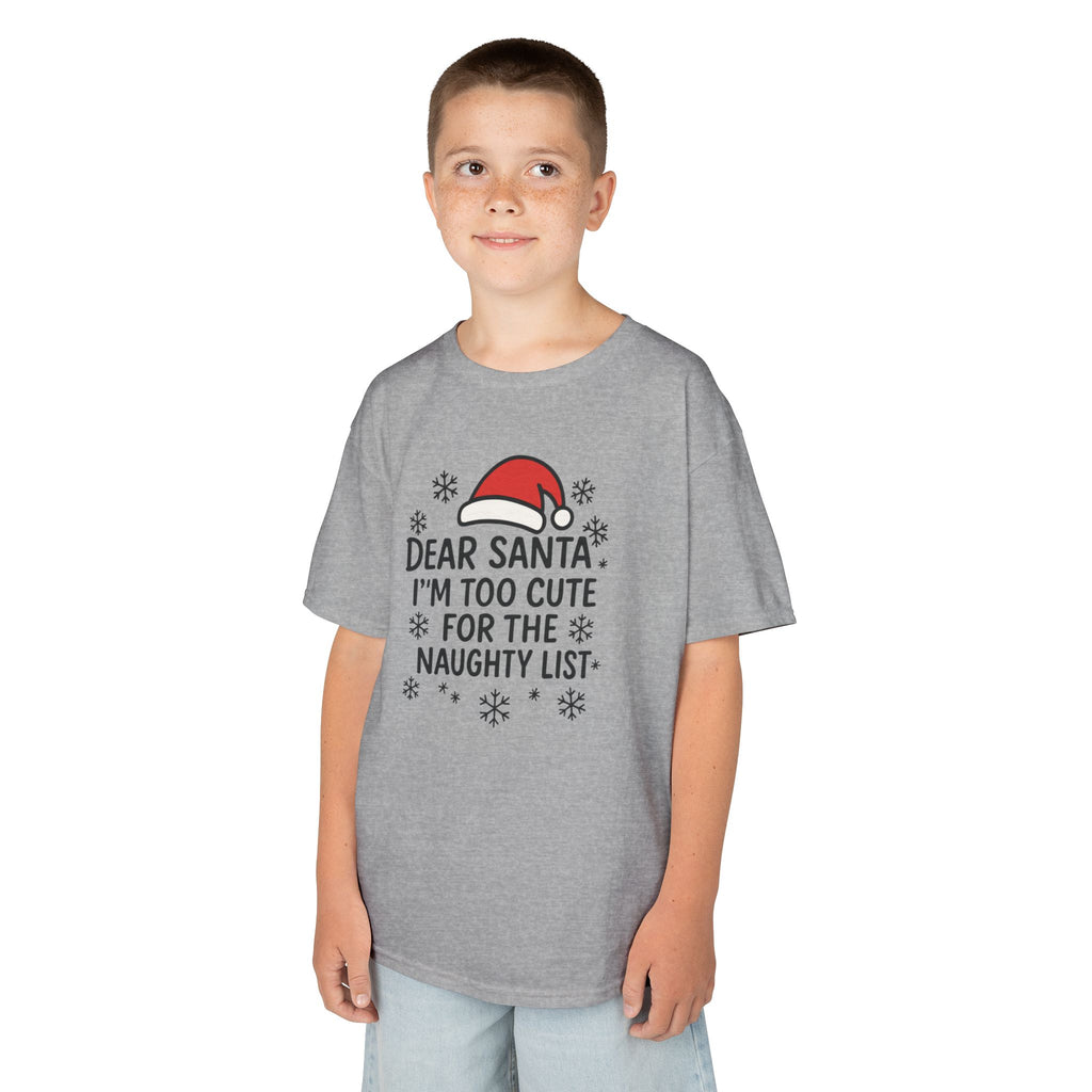 I’m too Cute for the Naughty List Kids Tee