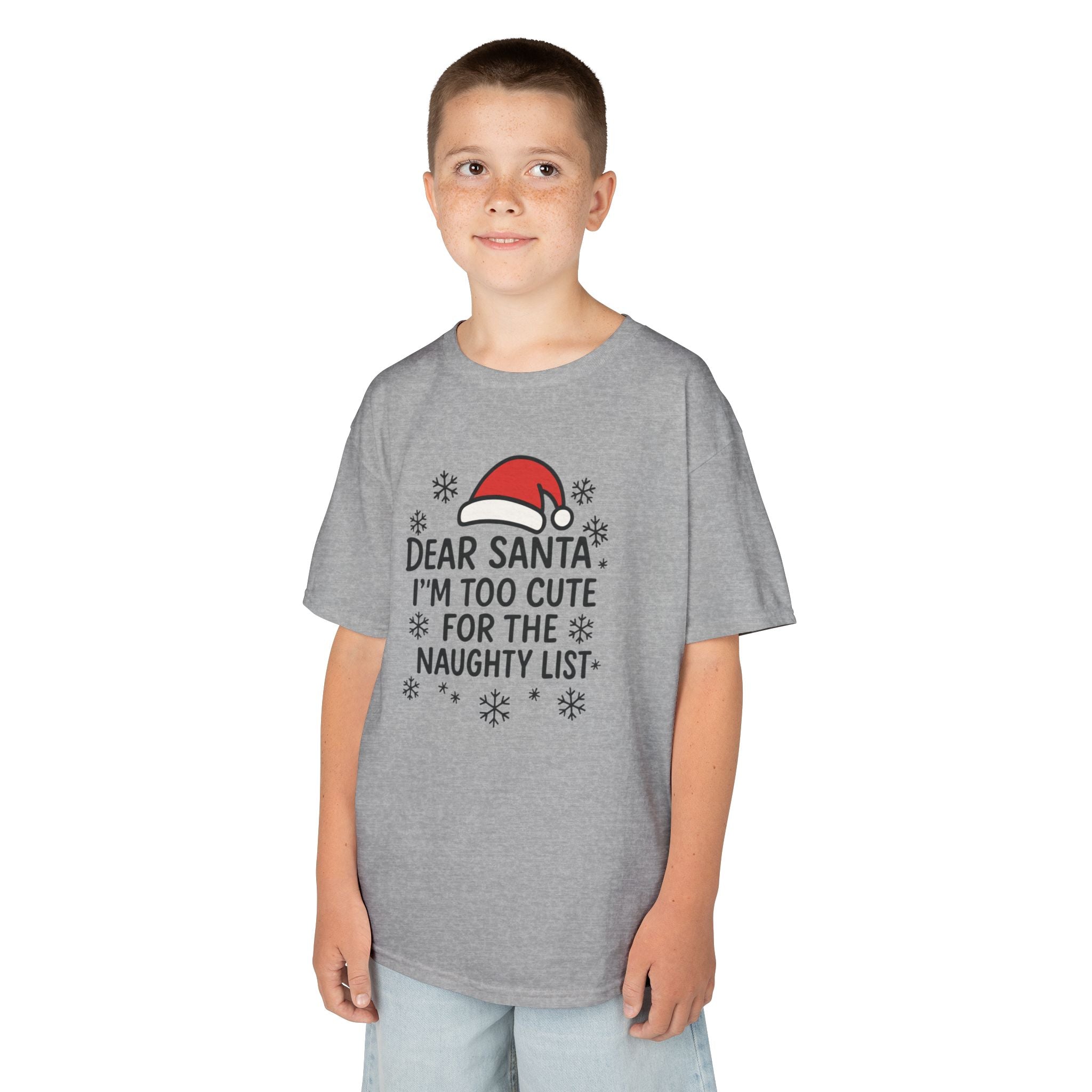 I’m too Cute for the Naughty List Kids Tee