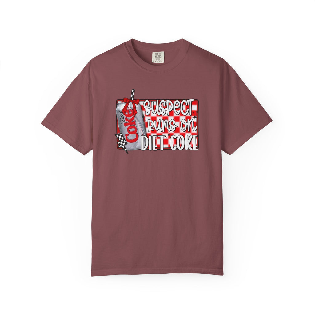 Suspect Runs on Diet Coke Unisex T-Shirt