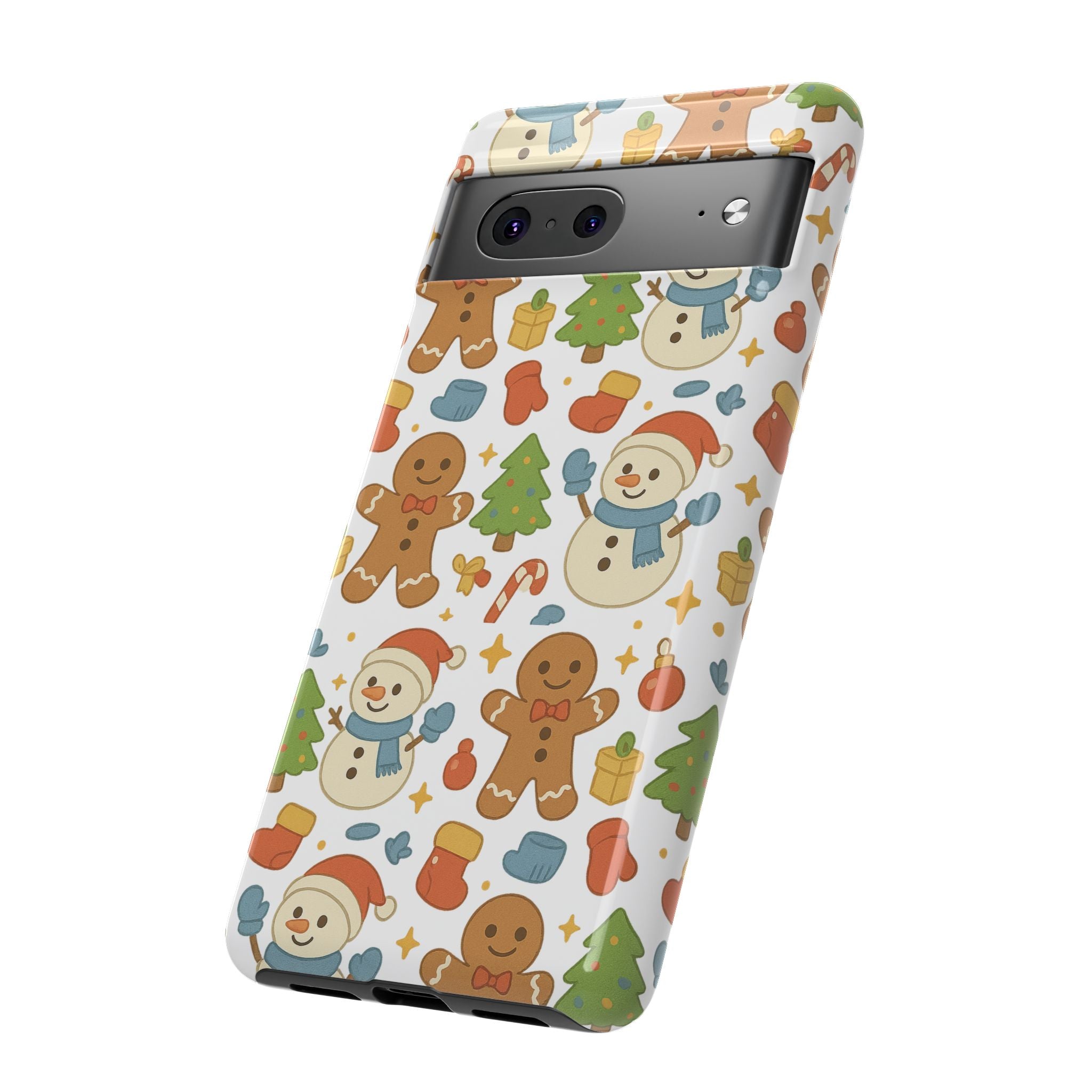 Cute Gingerbread/ Snowmen Christmas Phone Case