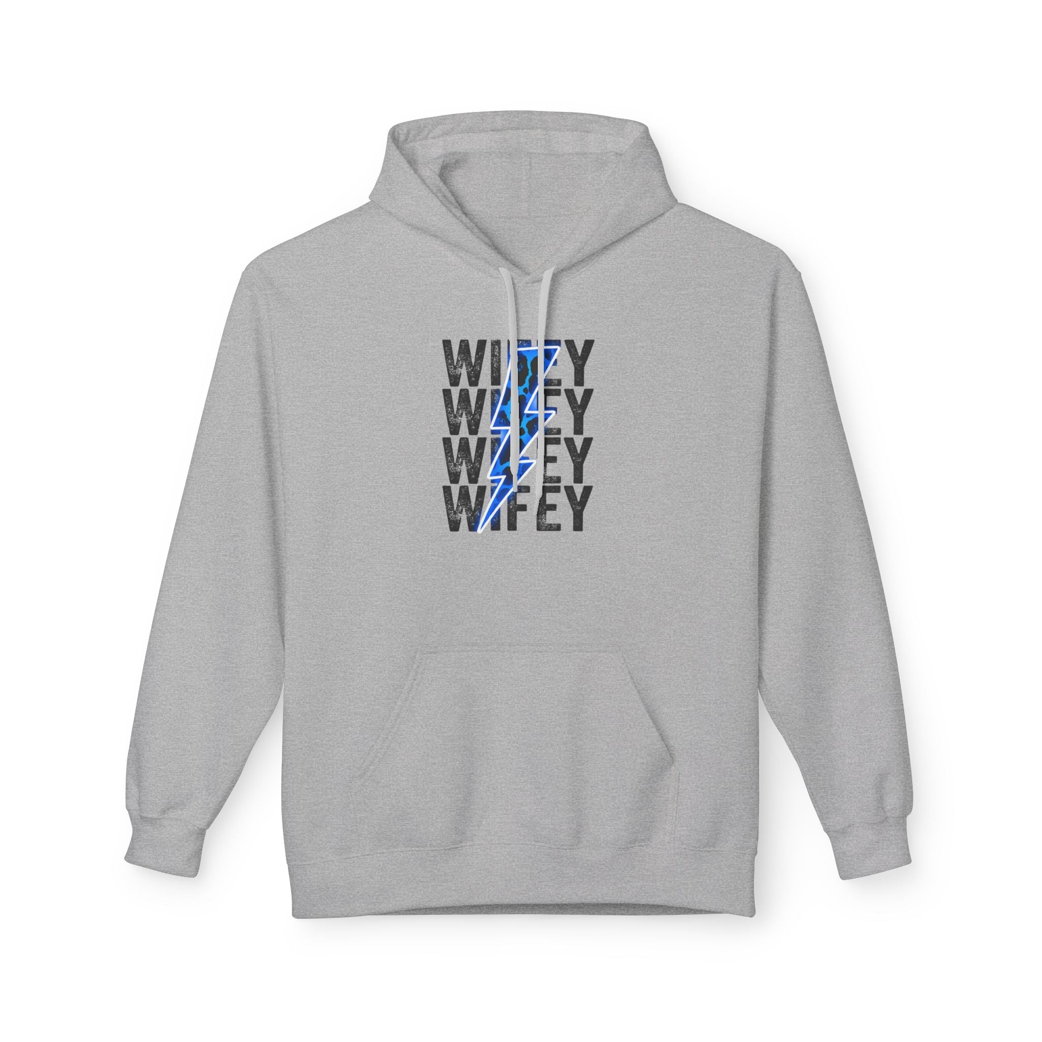 Blue Wifey Fleece Hoodie