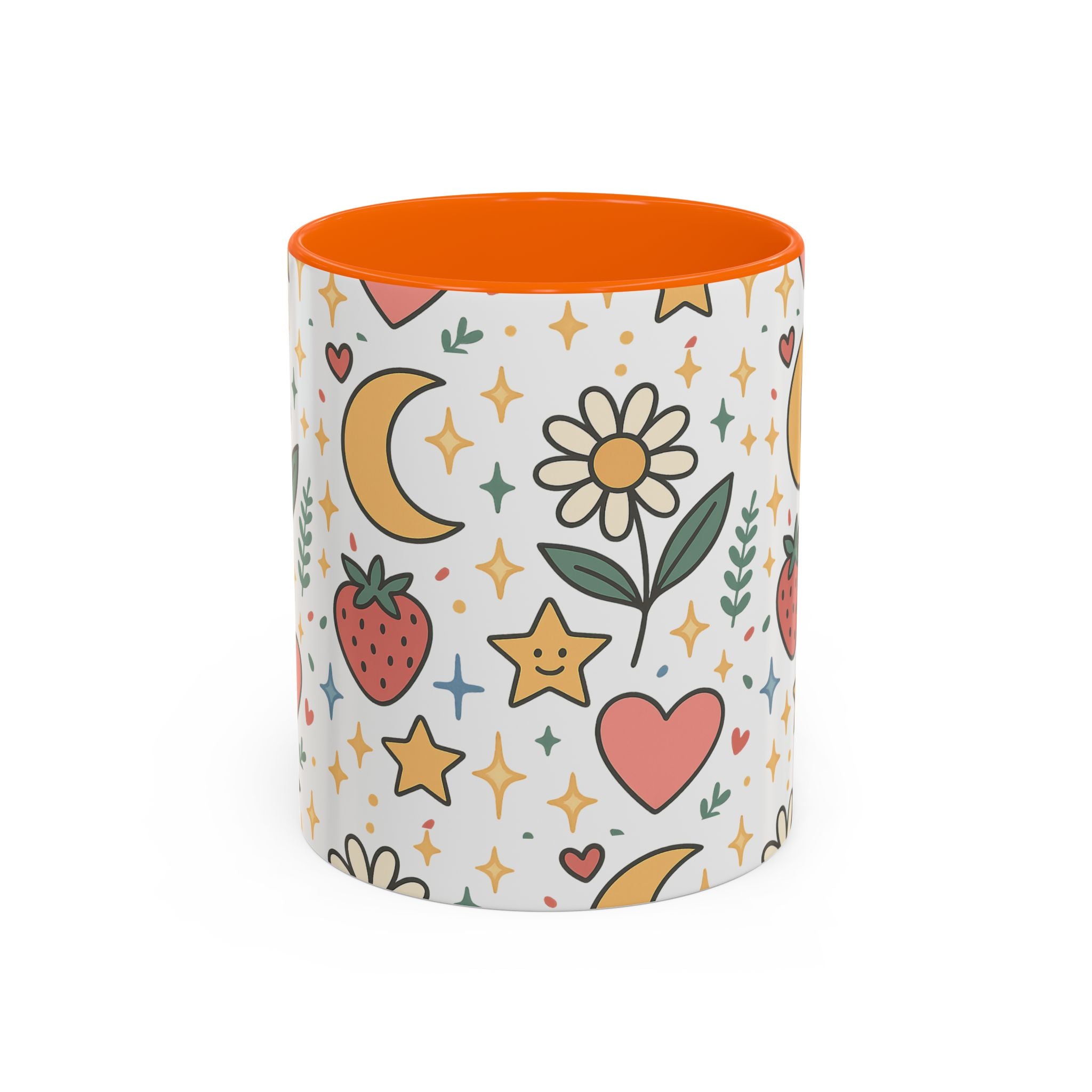 Cute Strawberries/ Flowers Mug