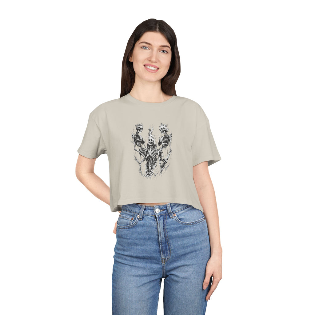 Crop Tee – Skeletons