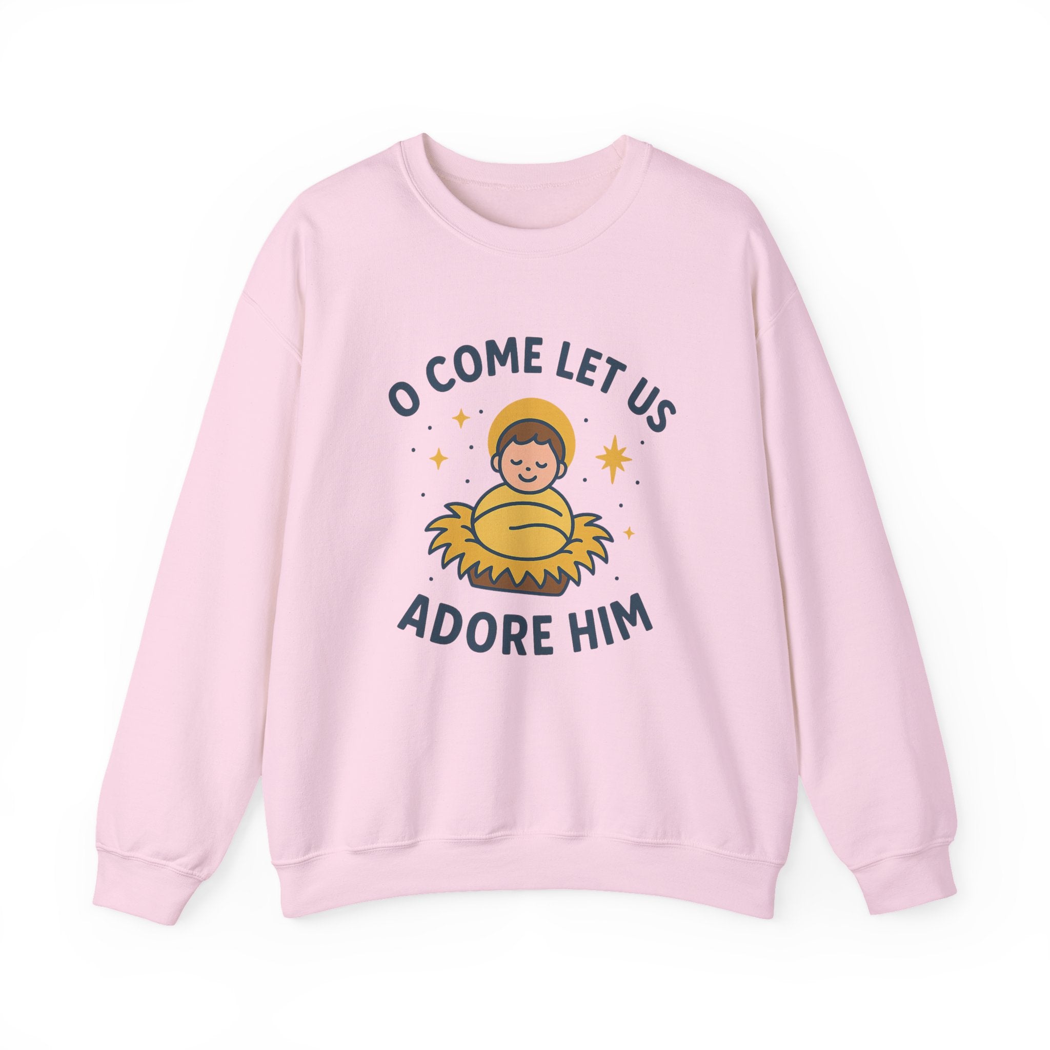 Christmas Unisex Sweatshirt O Come Let Us Adore Him