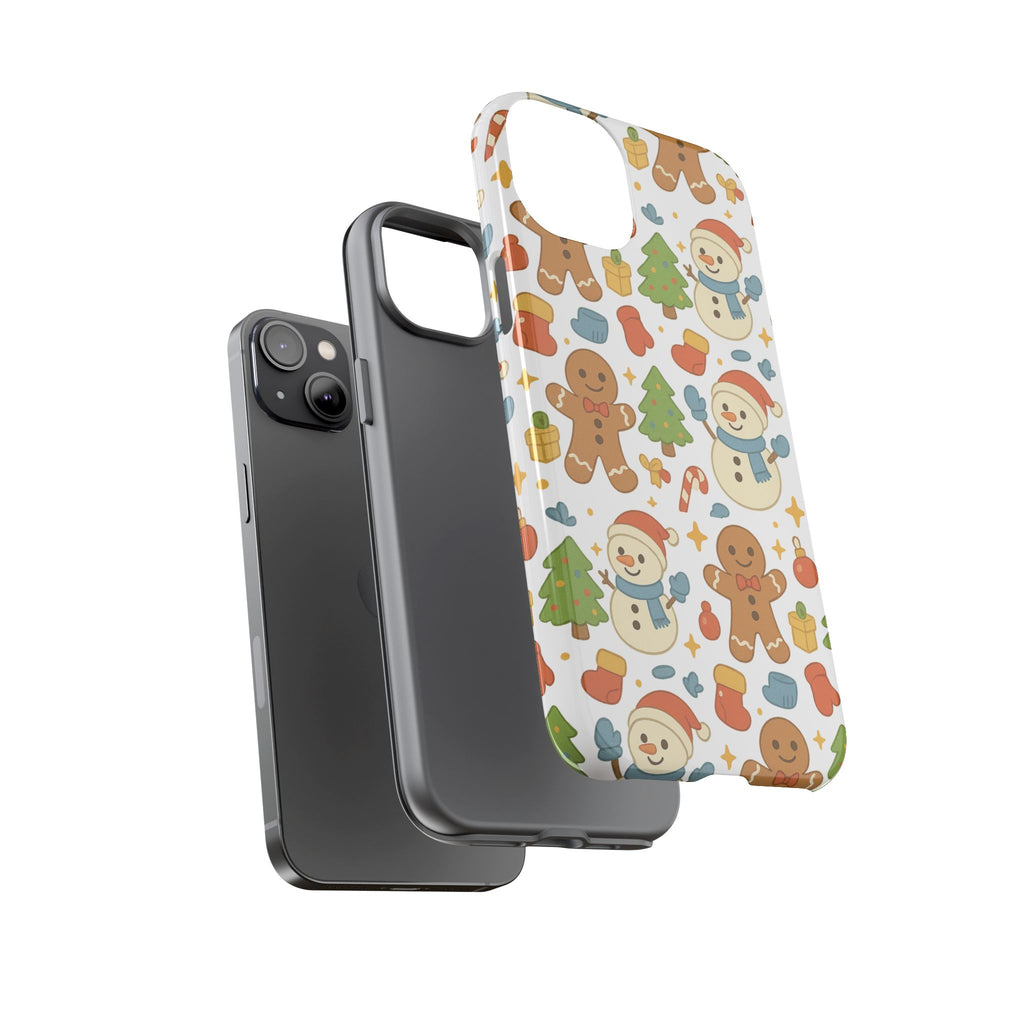 Cute Gingerbread/ Snowmen Christmas Phone Case