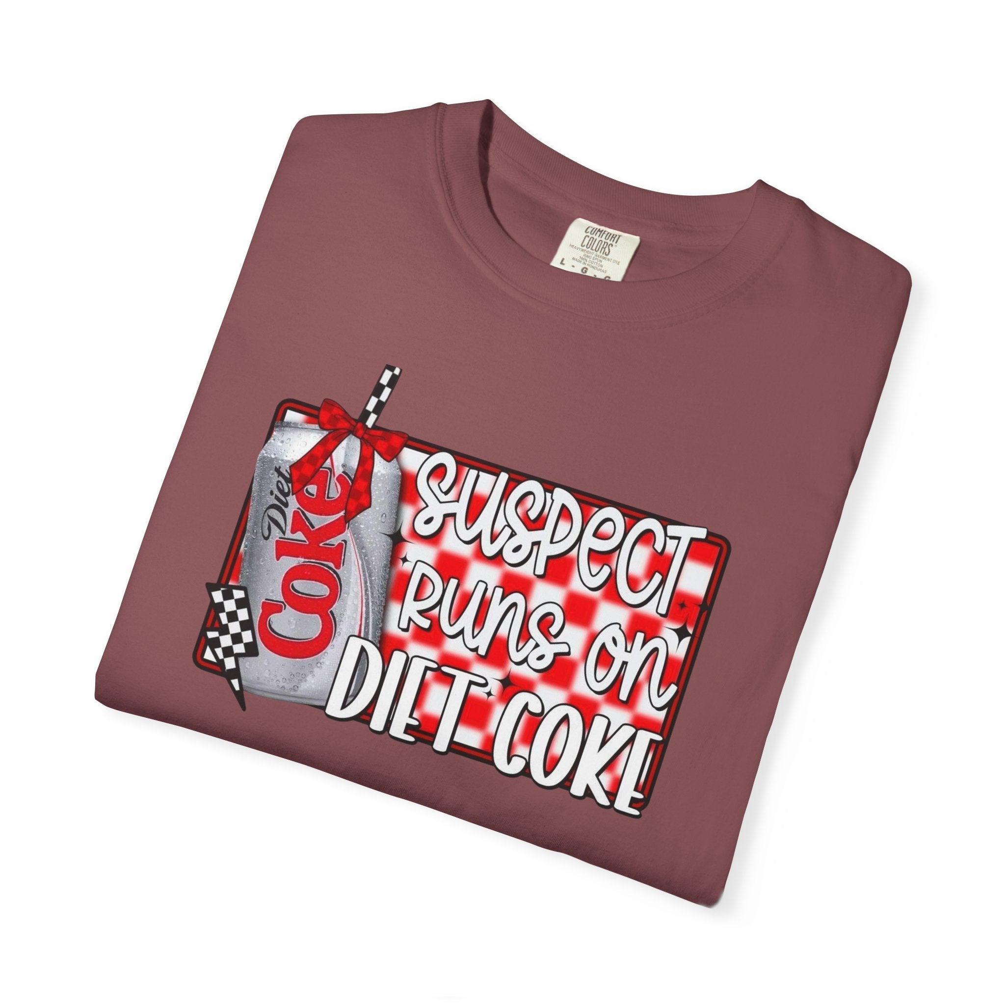 Suspect Runs on Diet Coke Unisex T-Shirt