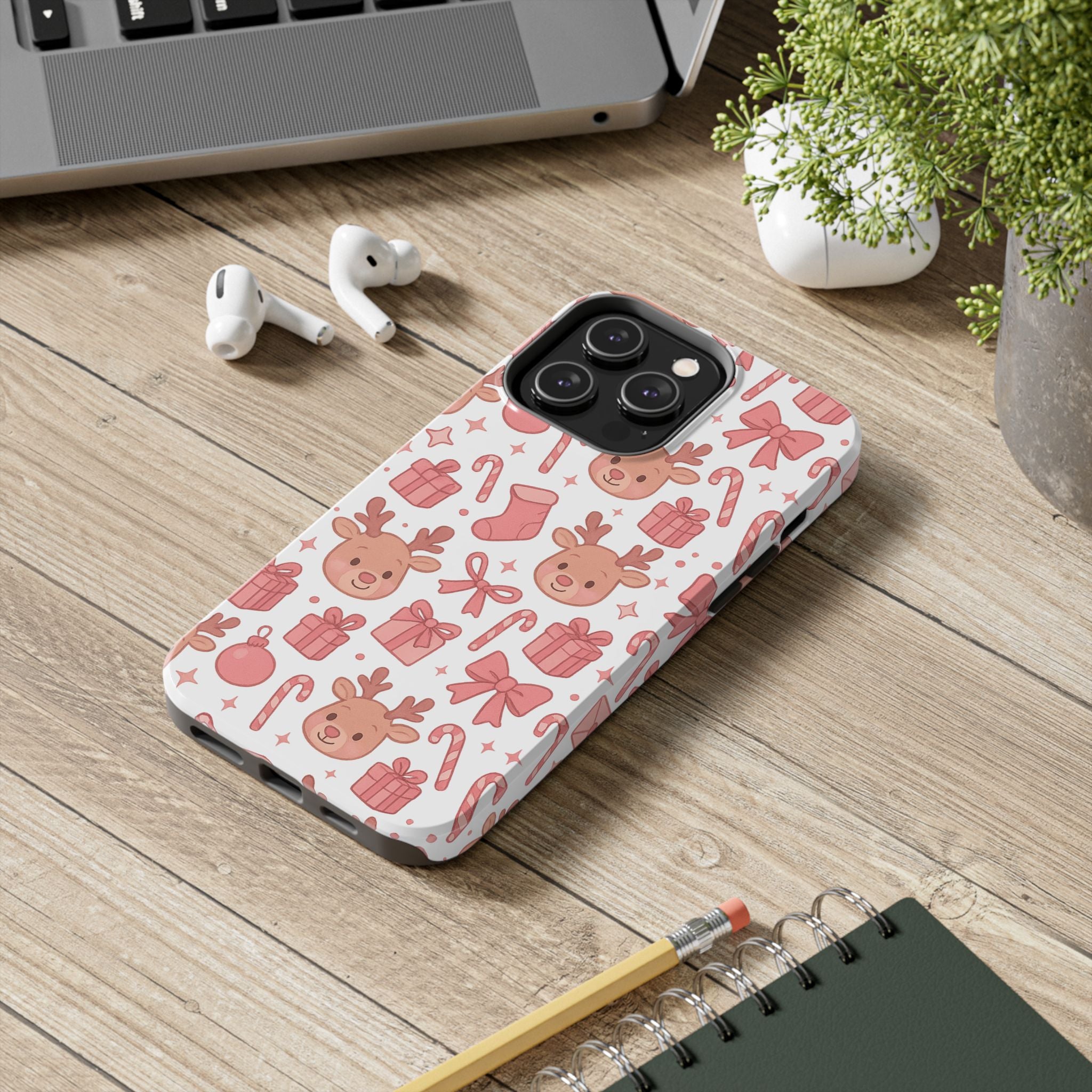 Cute Pink Christmas Phone Case