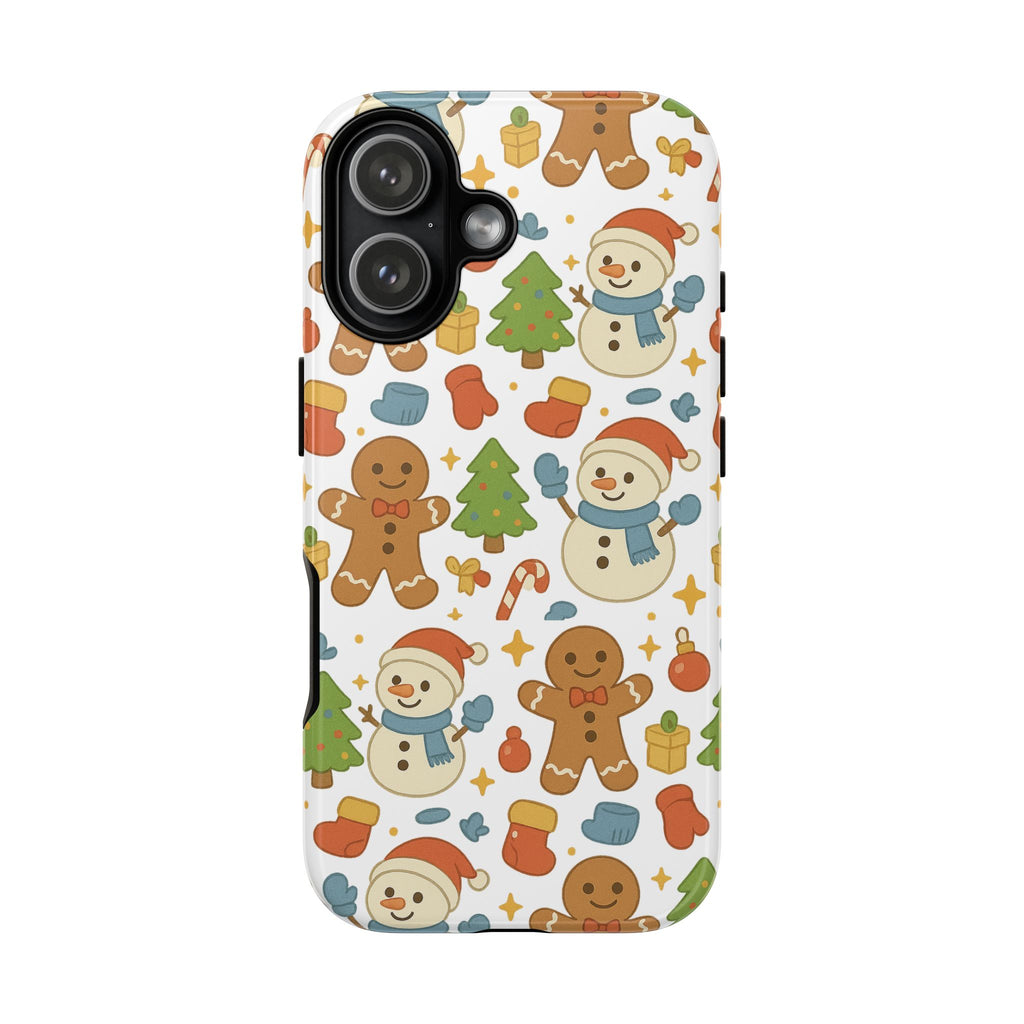 Cute Gingerbread/ Snowmen Christmas Phone Case