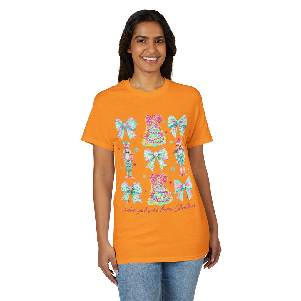 Just a Girl Who Loves Christmas Gildan unisex T-Shirt