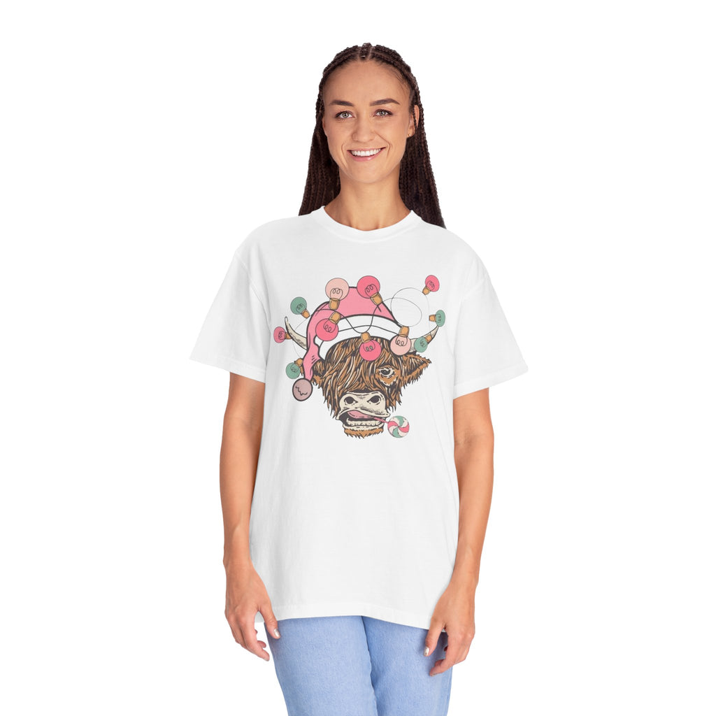 Christmas Cow Unisex T-Shirt