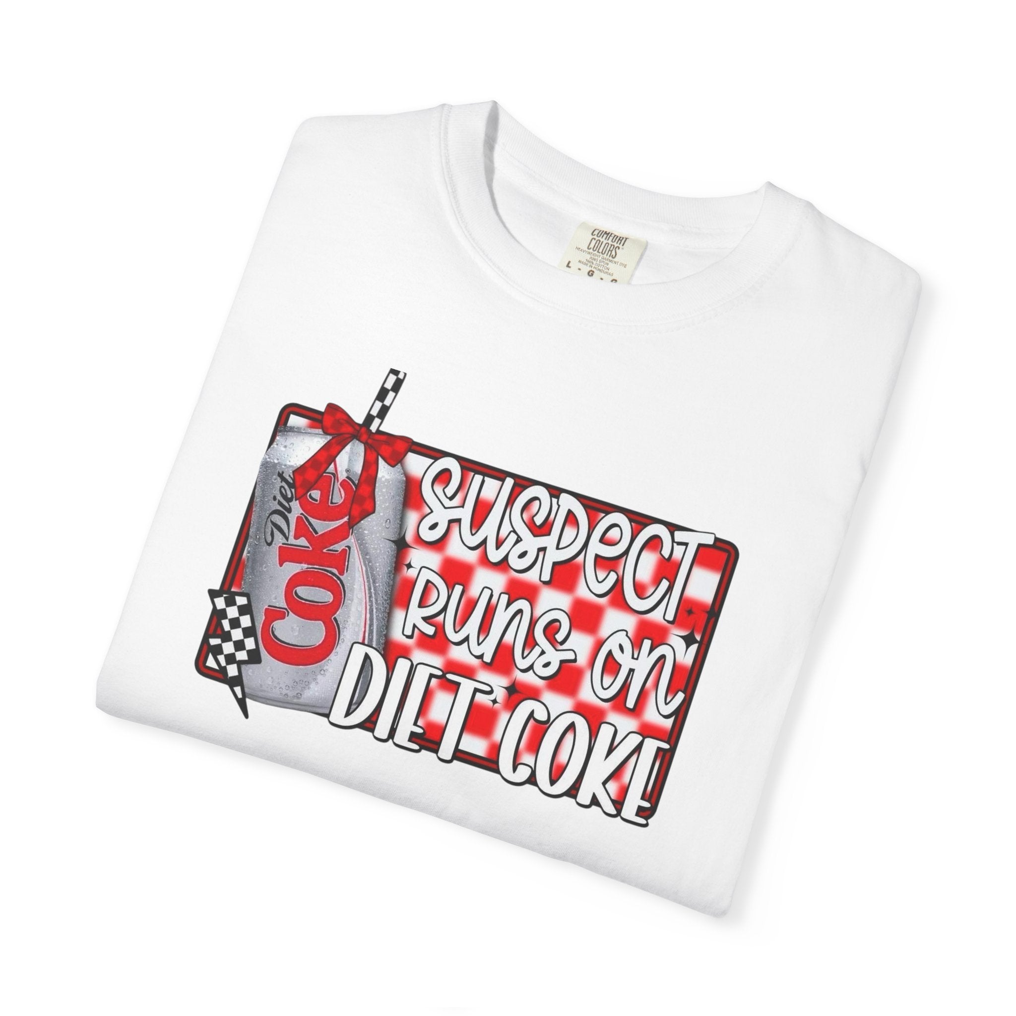 Suspect Runs on Diet Coke Unisex T-Shirt