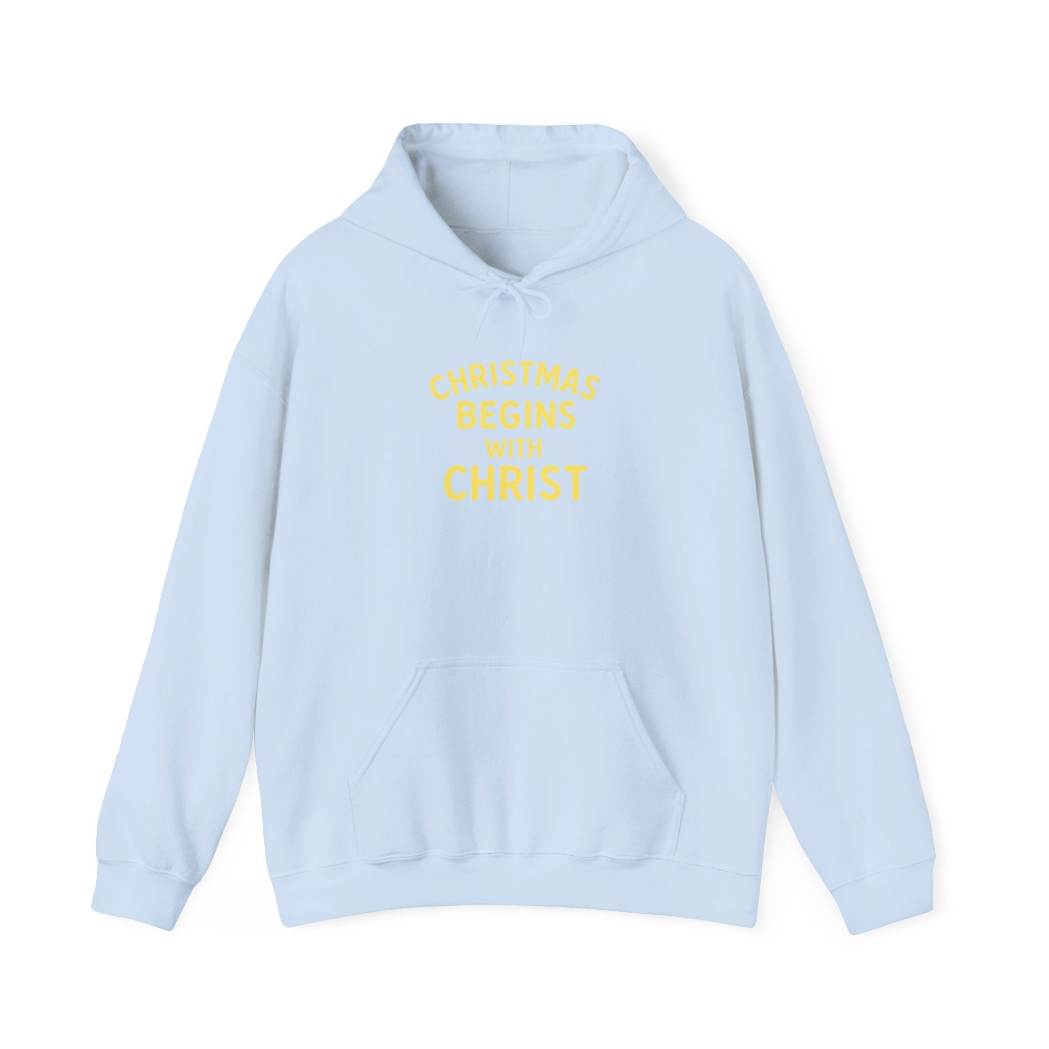 Christmas Begins with Christ Hoodie