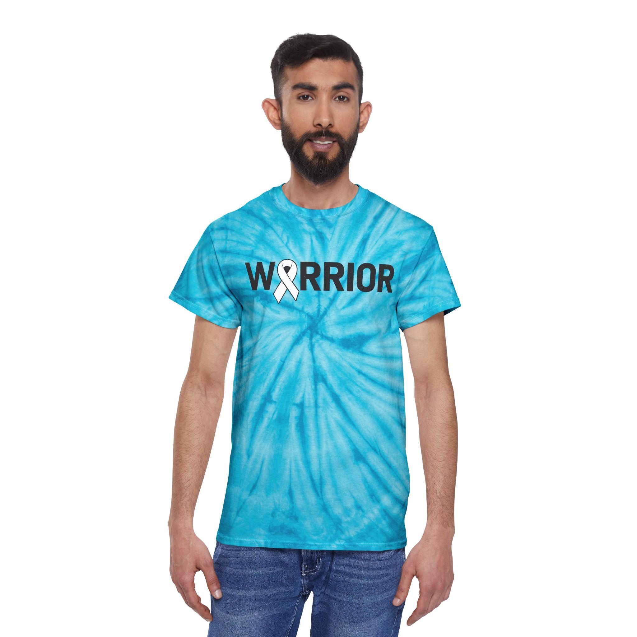 White Ribbon Warrior Tie-Dye Cyclone Tee