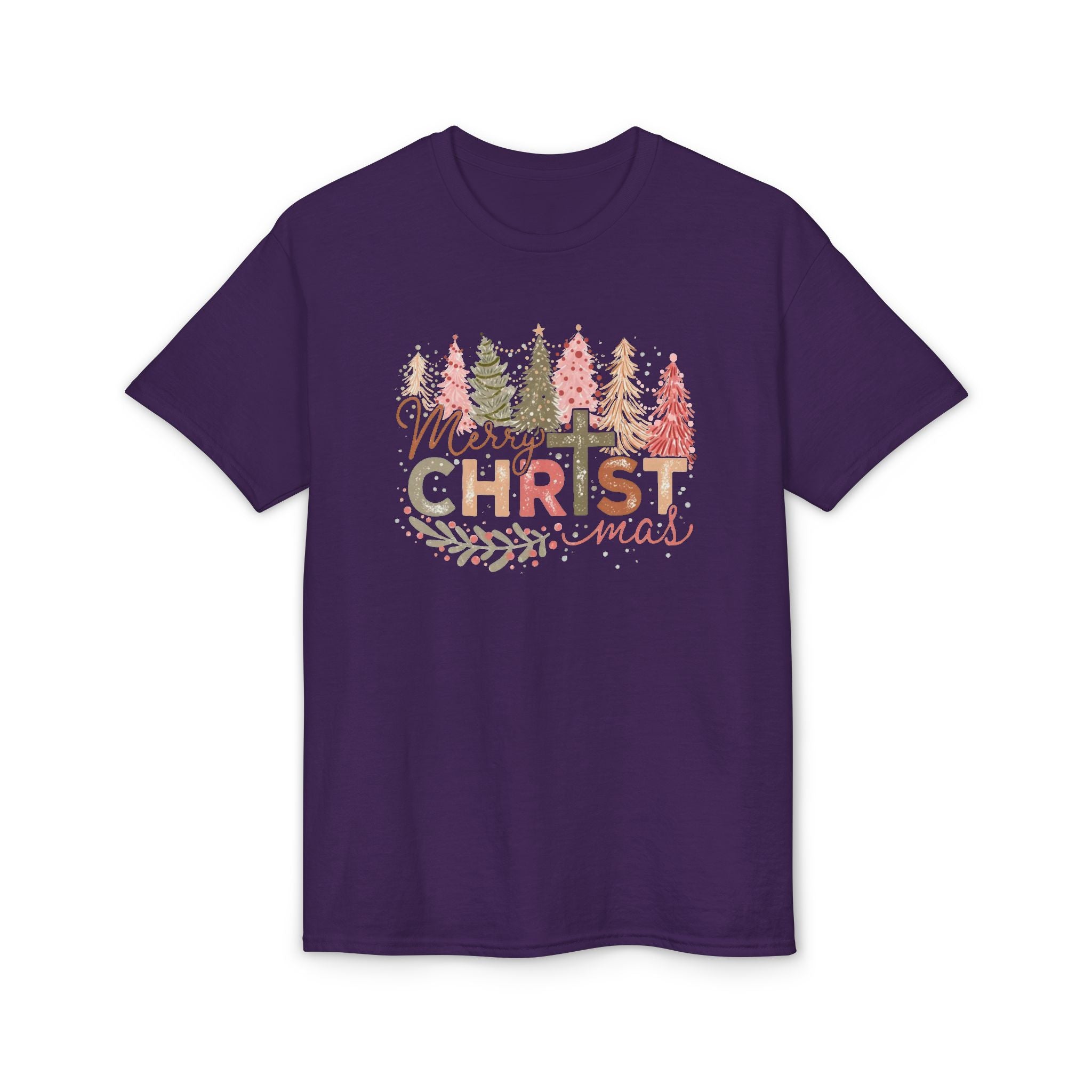 Merry Christmas Cross Gildan unisex T-Shirt