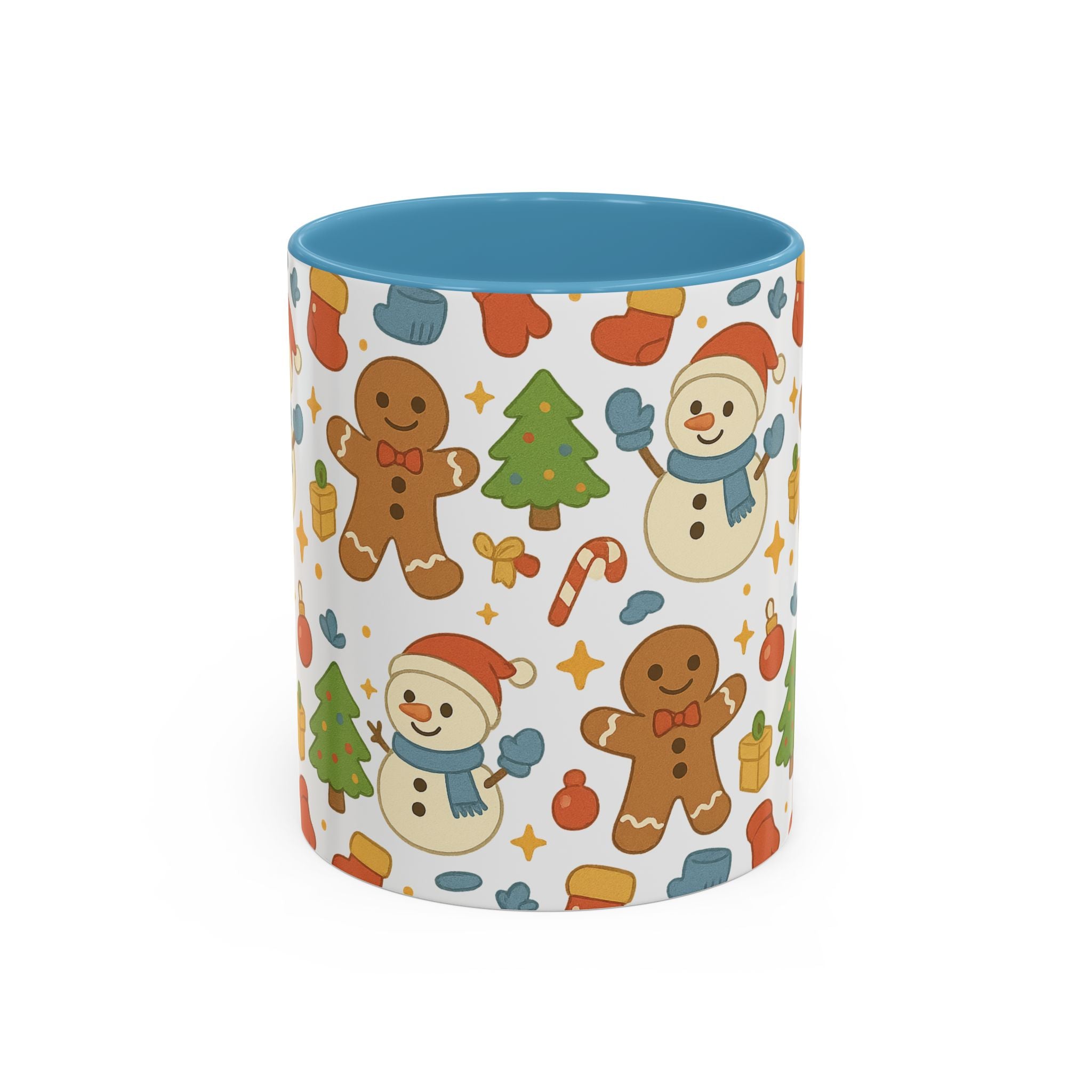 Cute Gingerbread/ Snowmen Christmas Mug