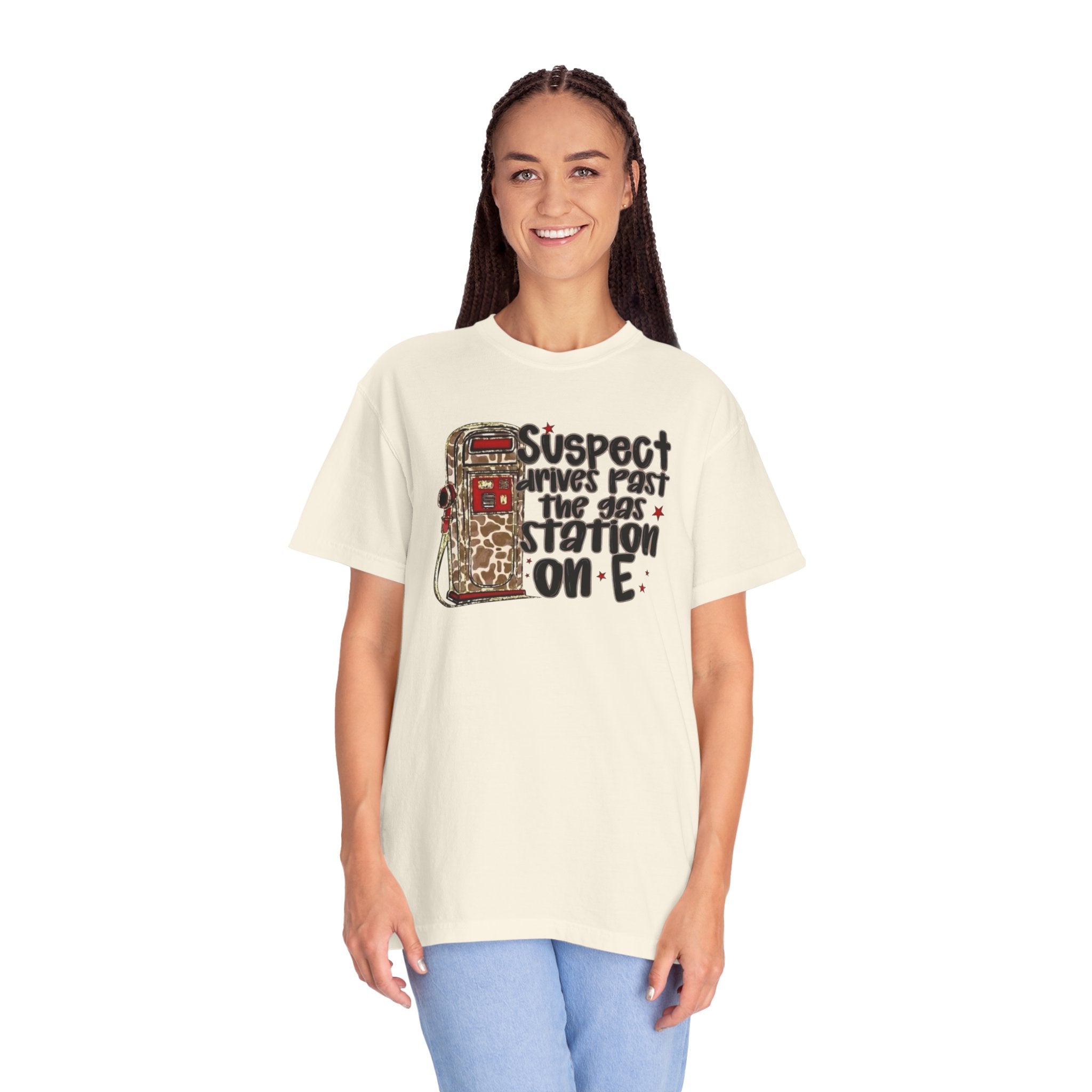 Suspect Drives on E Unisex T-Shirt