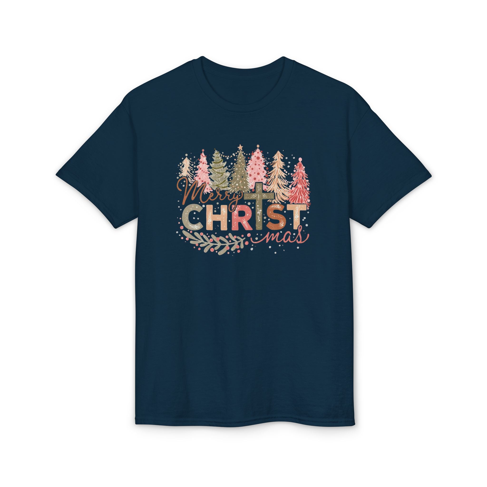 Merry Christmas Cross Gildan unisex T-Shirt