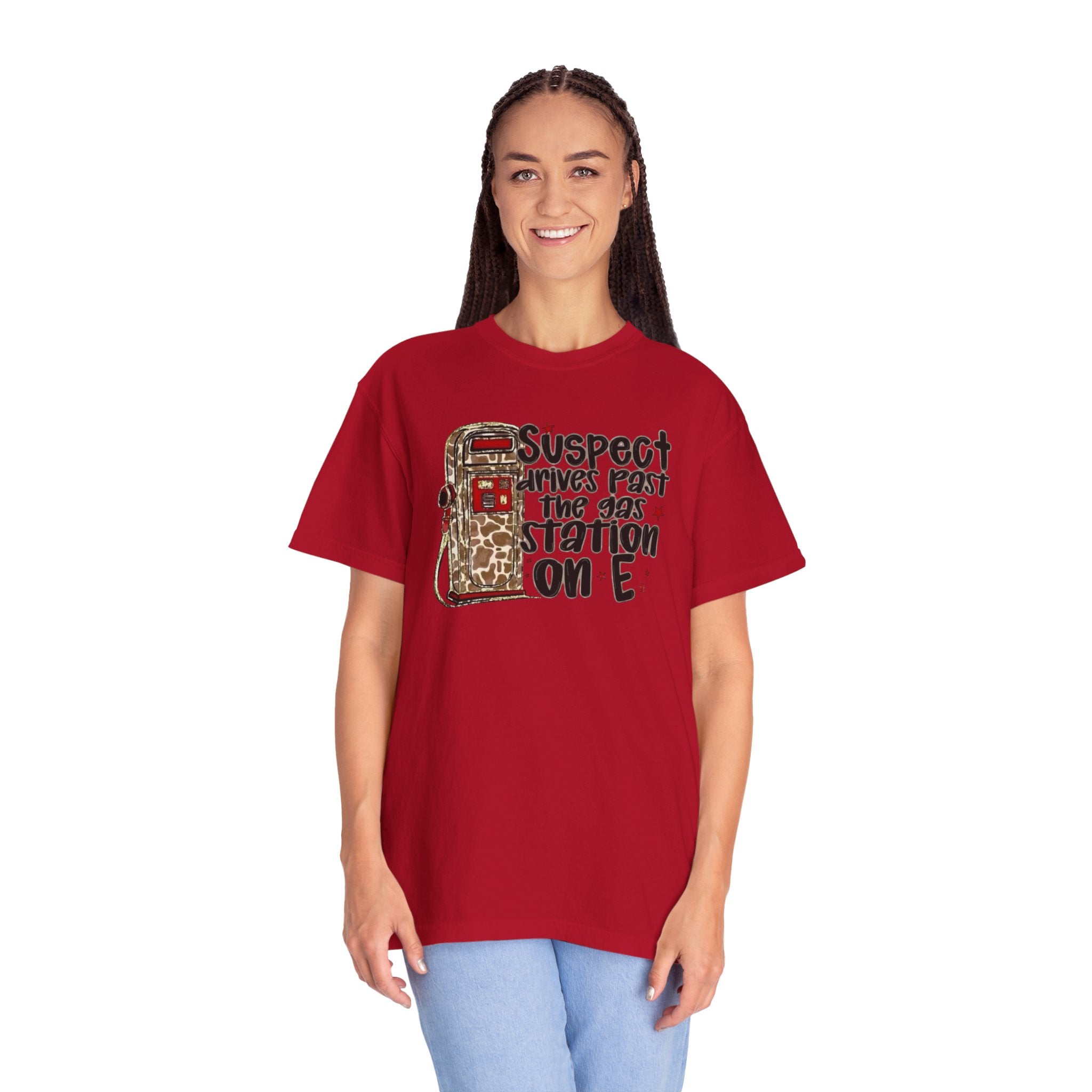 Suspect Drives on E Unisex T-Shirt