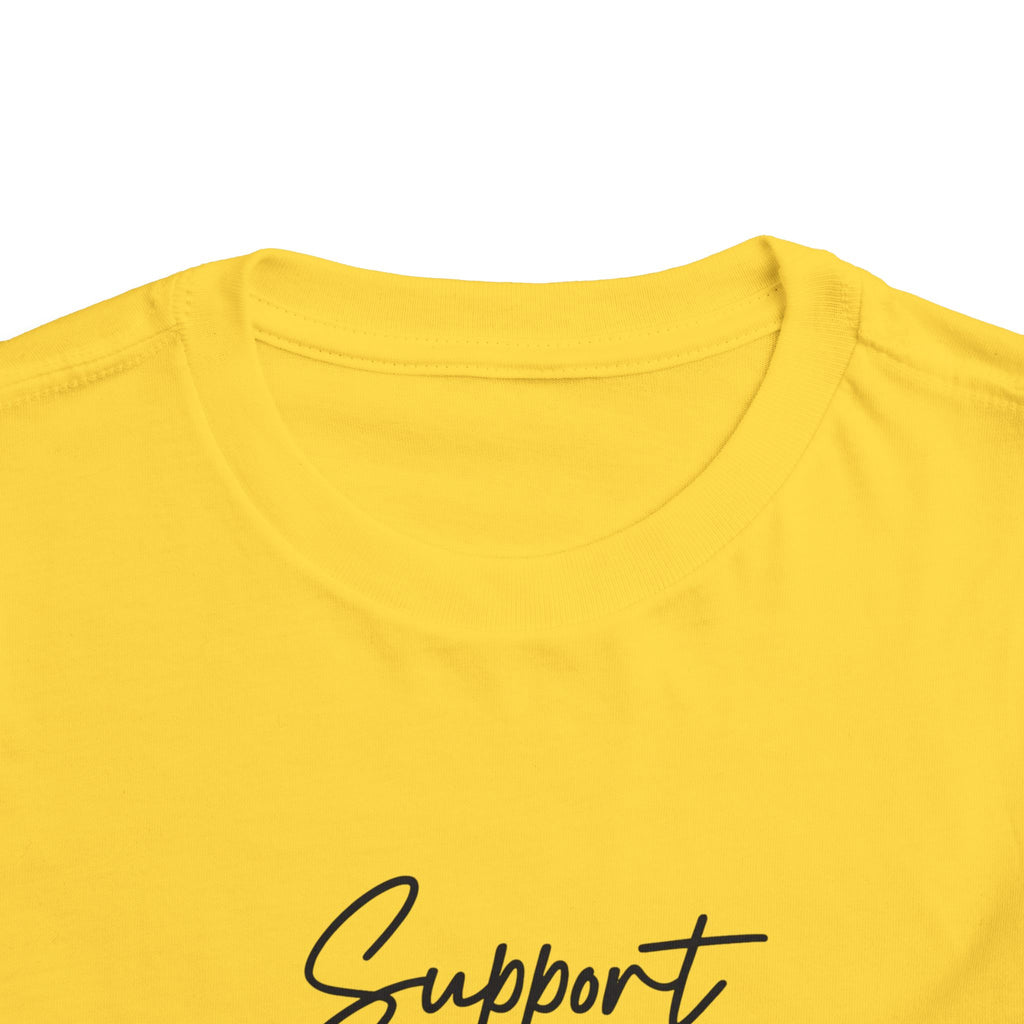White Ribbon Support Toddler Tee