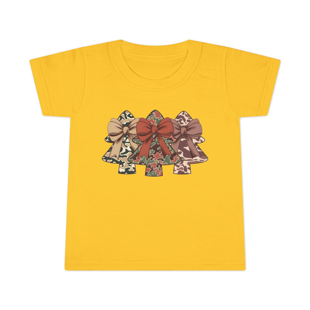 Camo Bow Trees Toddler T-Shirt