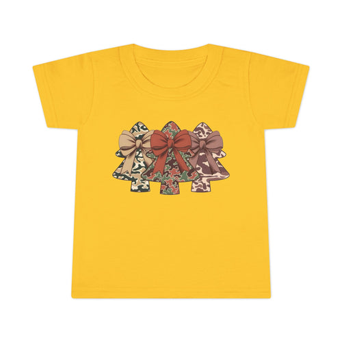 Camo Bow Trees Toddler T-Shirt