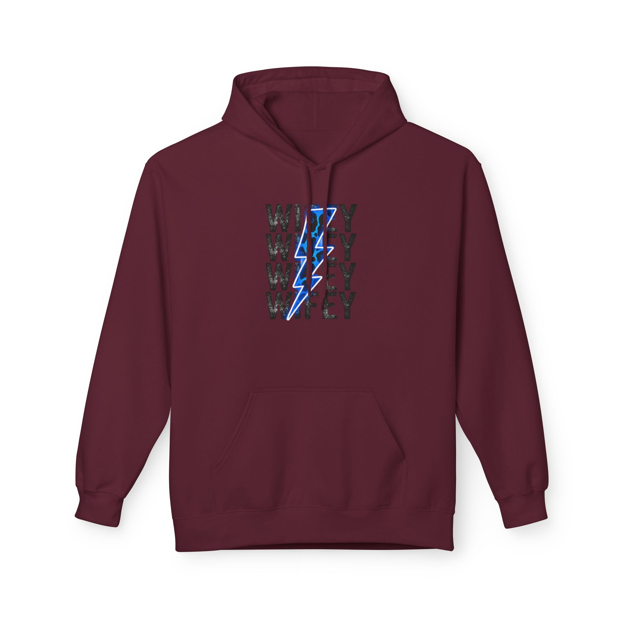 Blue Wifey Fleece Hoodie