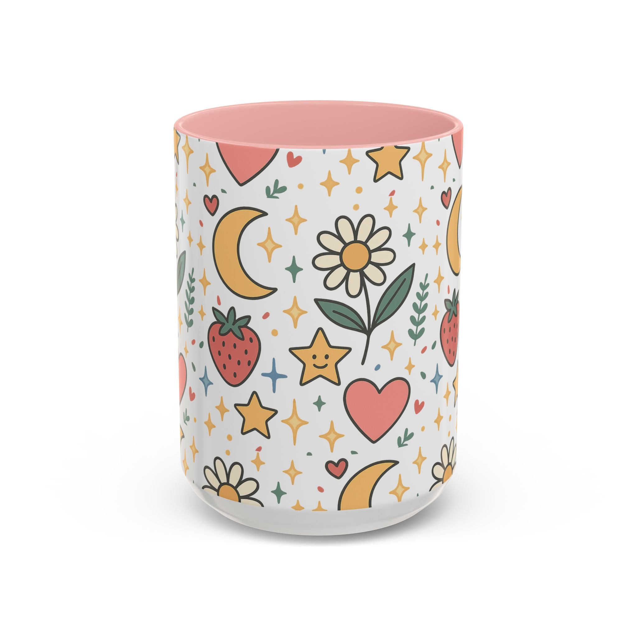 Cute Strawberries/ Flowers Mug