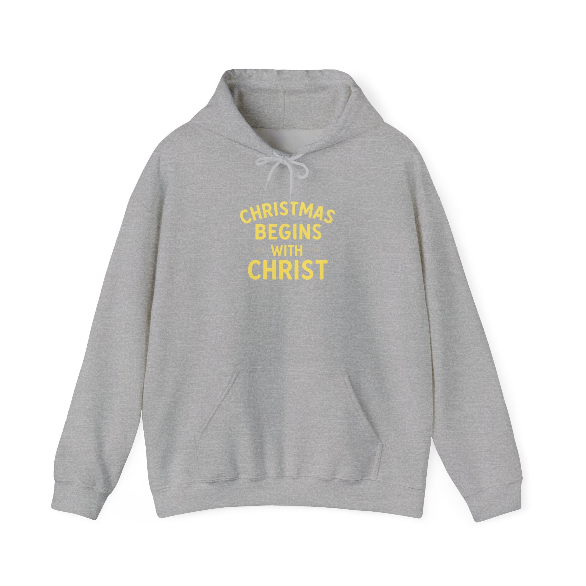 Christmas Begins with Christ Hoodie