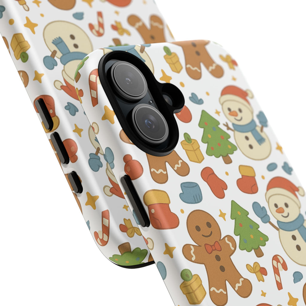 Cute Gingerbread/ Snowmen Christmas Phone Case
