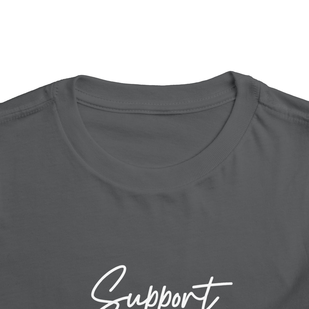 White Ribbon Support Toddler Tee