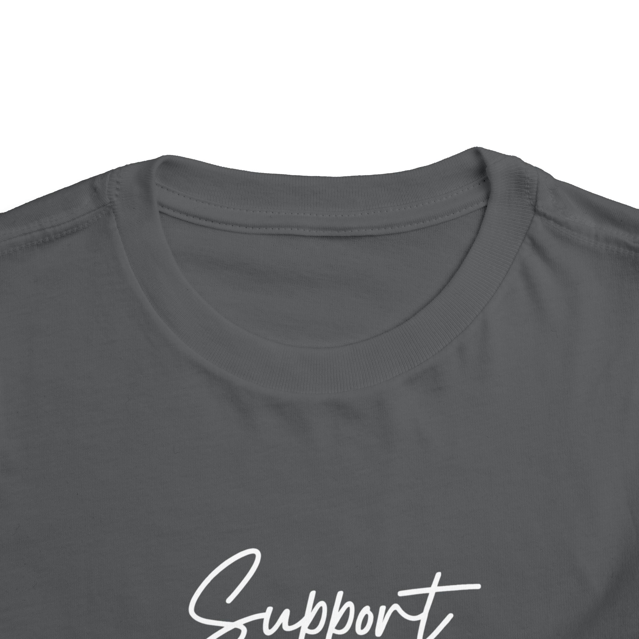 White Ribbon Support Toddler Tee