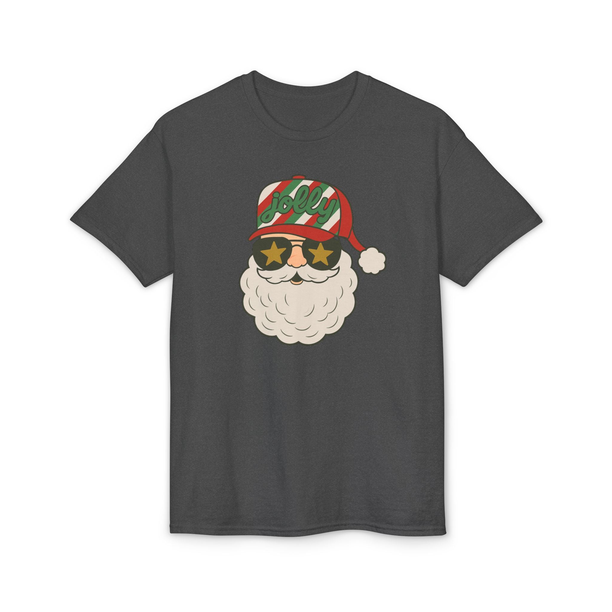 Striped Jolly Santa Gildan unisex T-Shirt