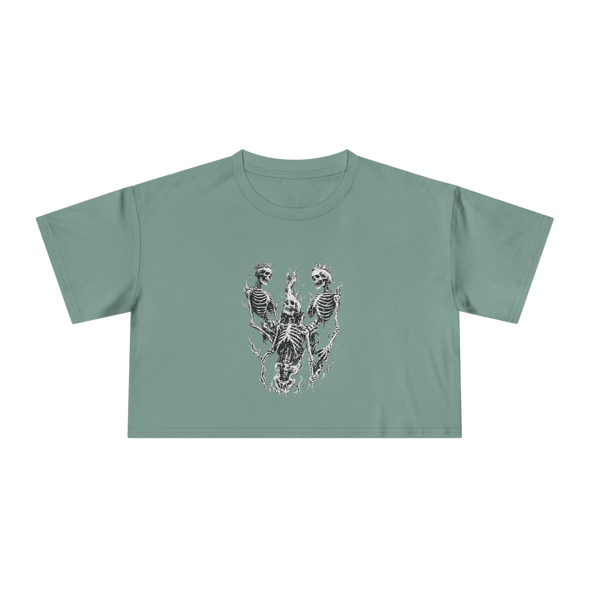 Crop Tee – Skeletons