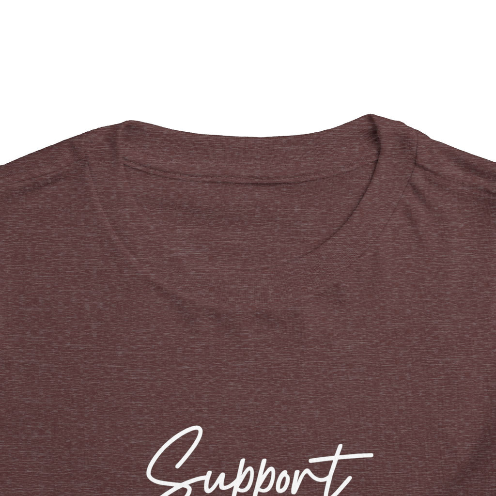 White Ribbon Support Toddler Tee