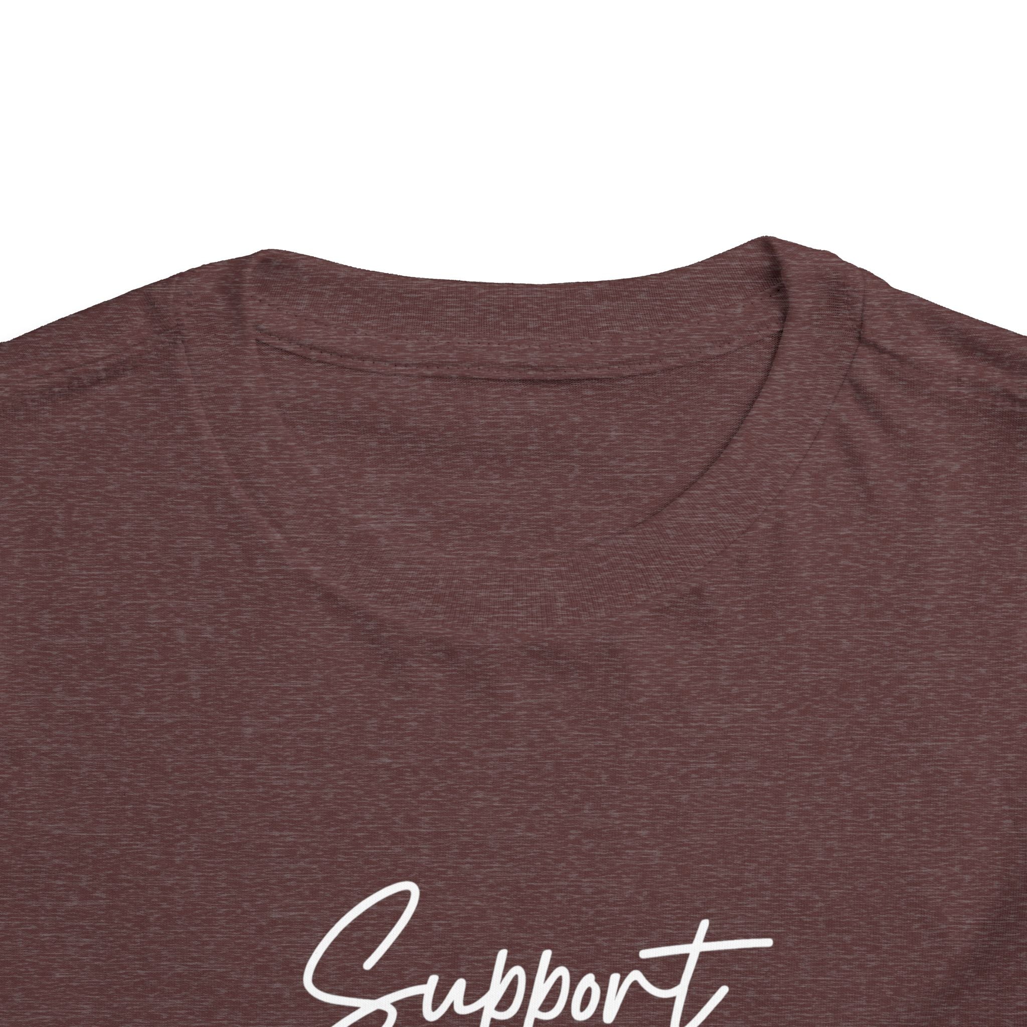 White Ribbon Support Toddler Tee