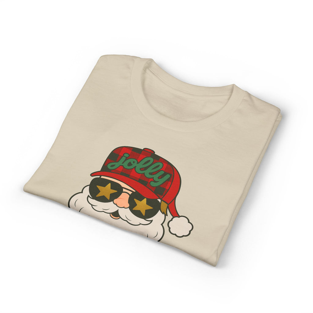 Buffalo Plaid Jolly Santa Gildan unisex T-Shirt