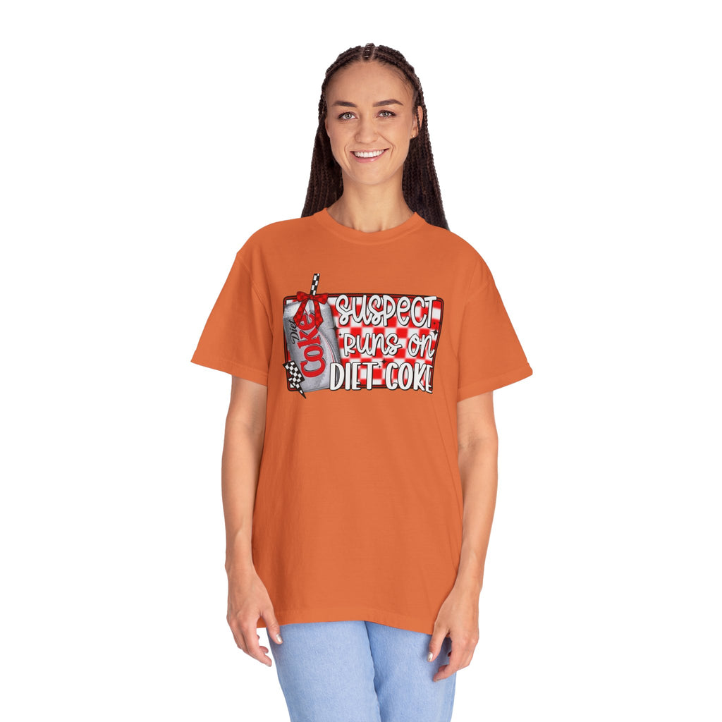 Suspect Runs on Diet Coke Unisex T-Shirt