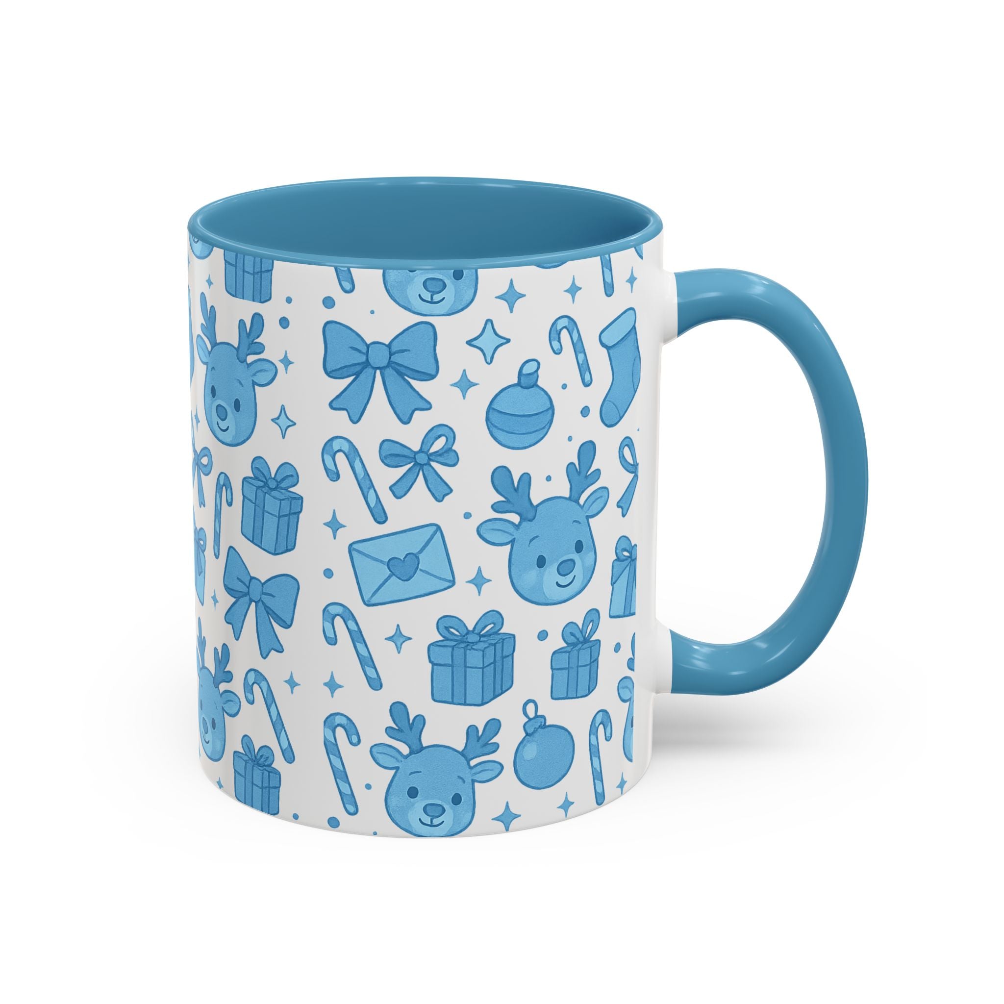 Cute Blue Christmas Mug