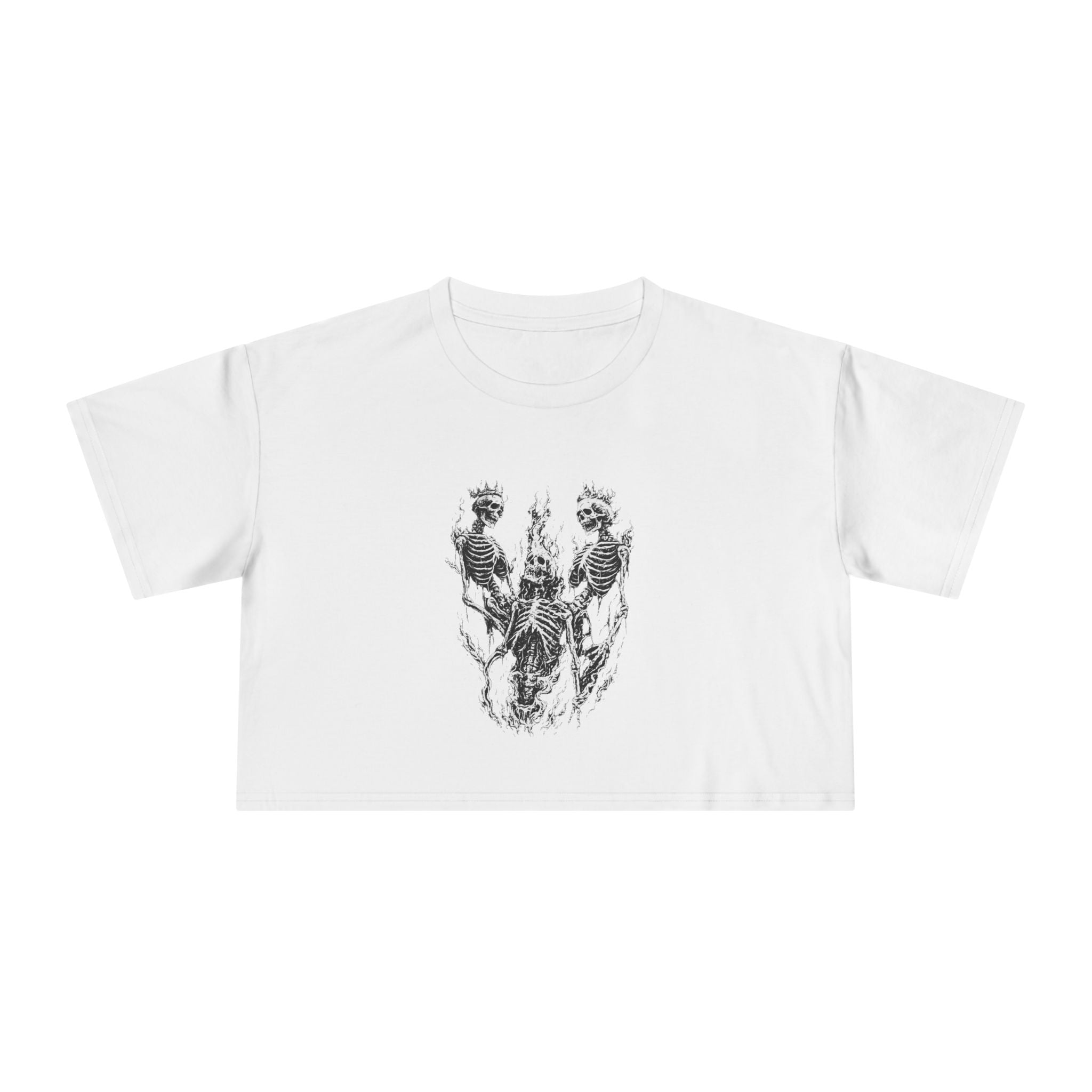 Crop Tee – Skeletons