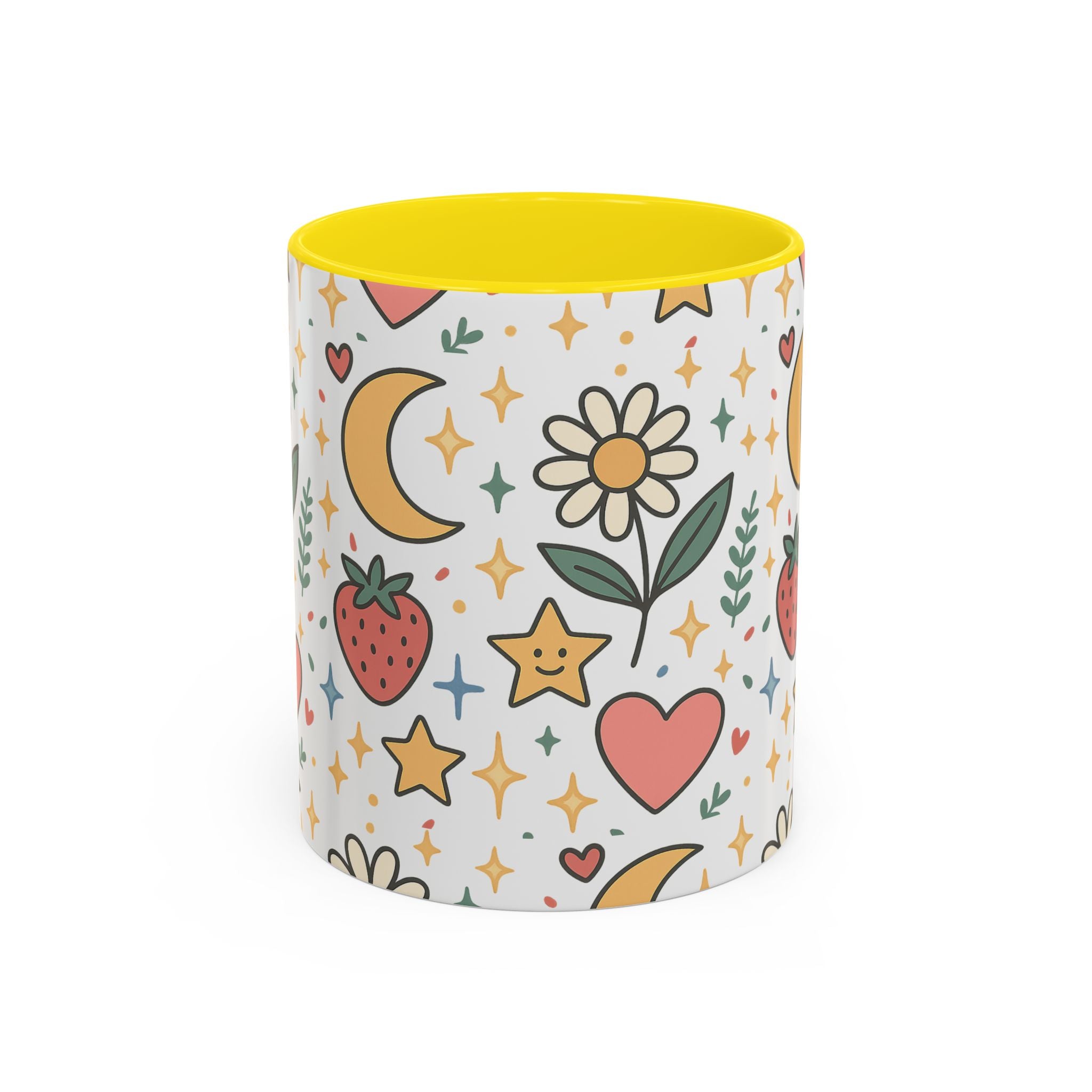 Cute Strawberries/ Flowers Mug